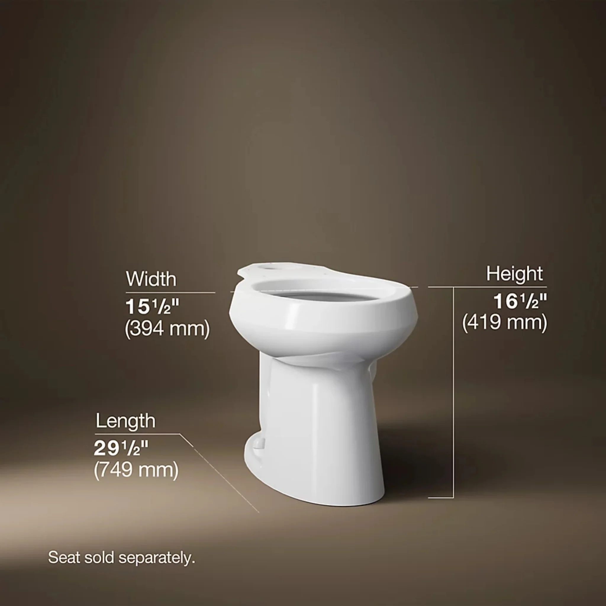 HIGHLINE ELONGATED TOILET BOWL ONLY - Image 8