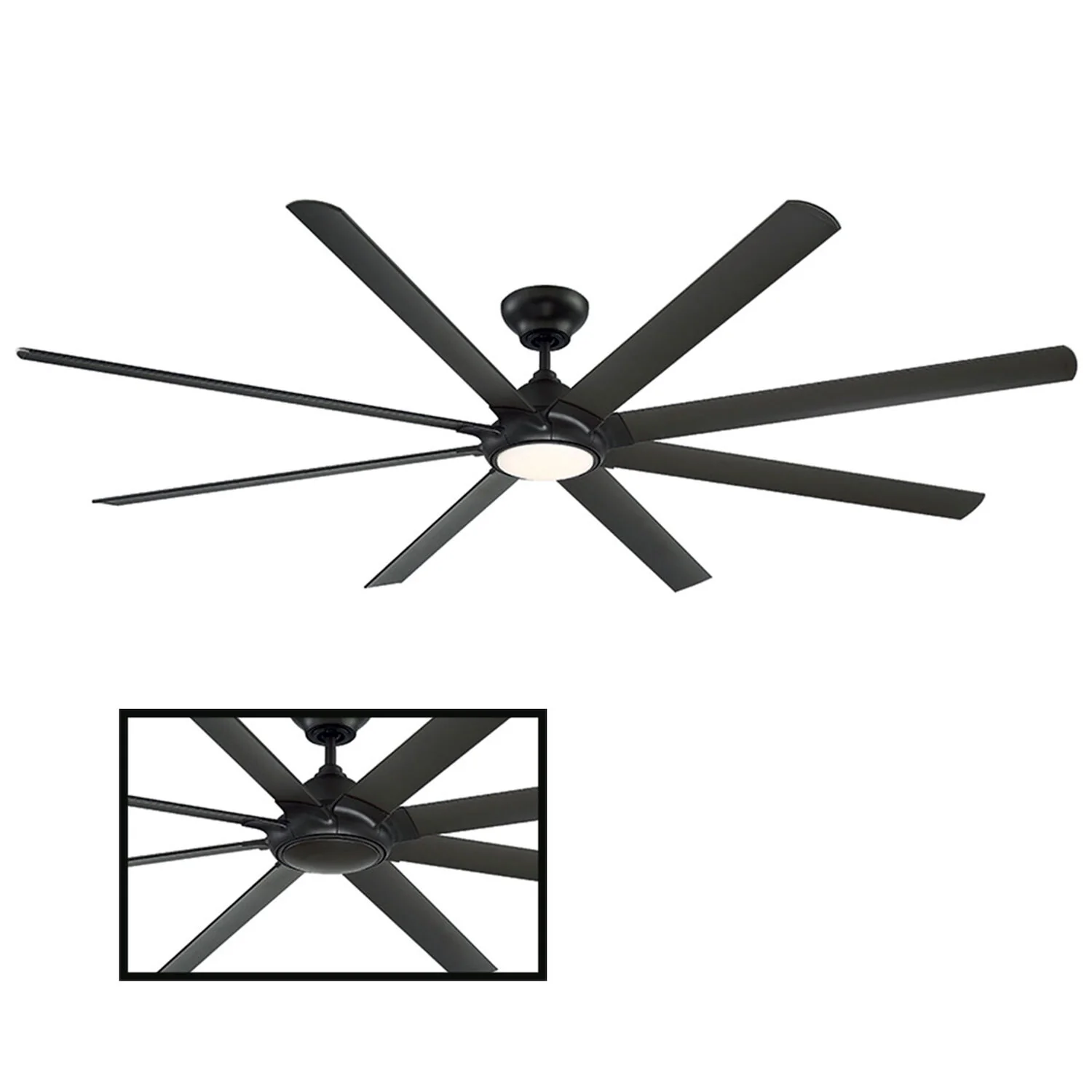 HYDRA 96-INCH 3000K LED CEILING FAN
