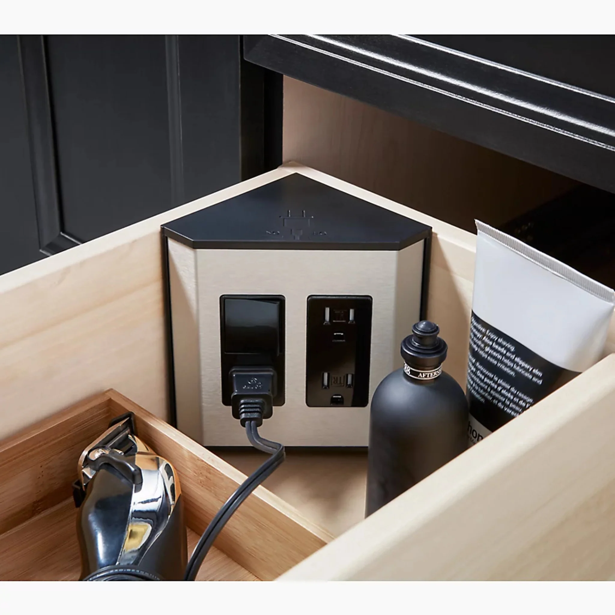 IN-DRAWER ELECTRICAL OUTLETS FOR KOHLER® TAILORED VANITIES - Image 2