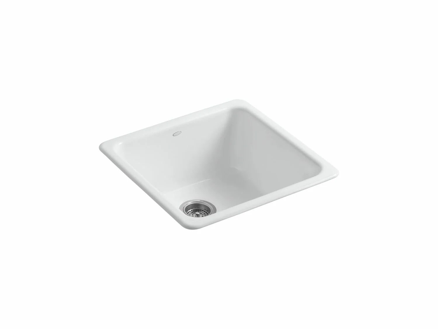IRON/TONESĀ® 20-7/8 X 20-7/8 X 10 INCHES TOP-/UNDER-MOUNT SINGLE-BOWL KITCHEN SINK