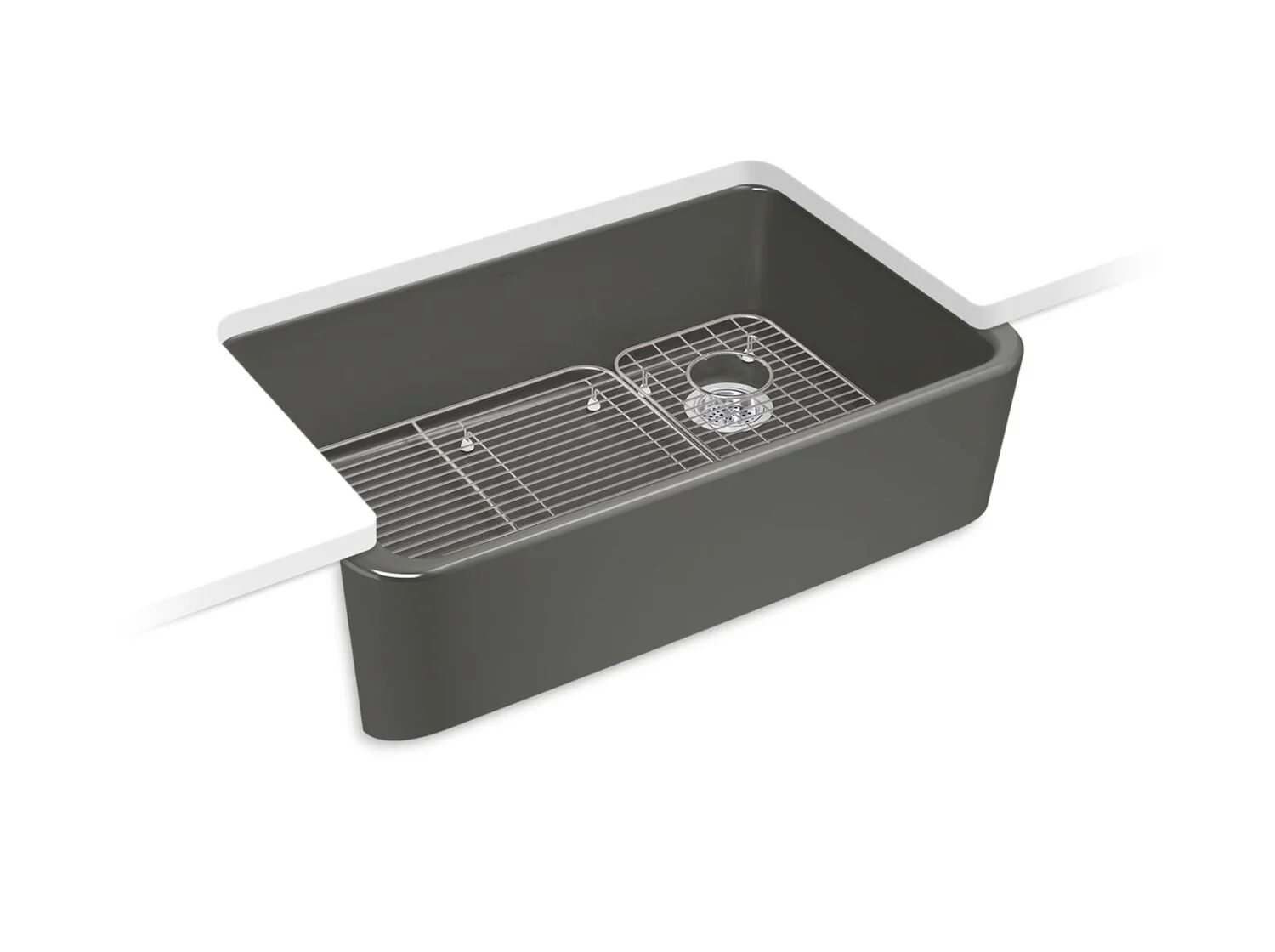 IRONRIDGE 34" UNDERMOUNT SINGLE-BOWL FARMHOUSE KITCHEN SINK - Image 2