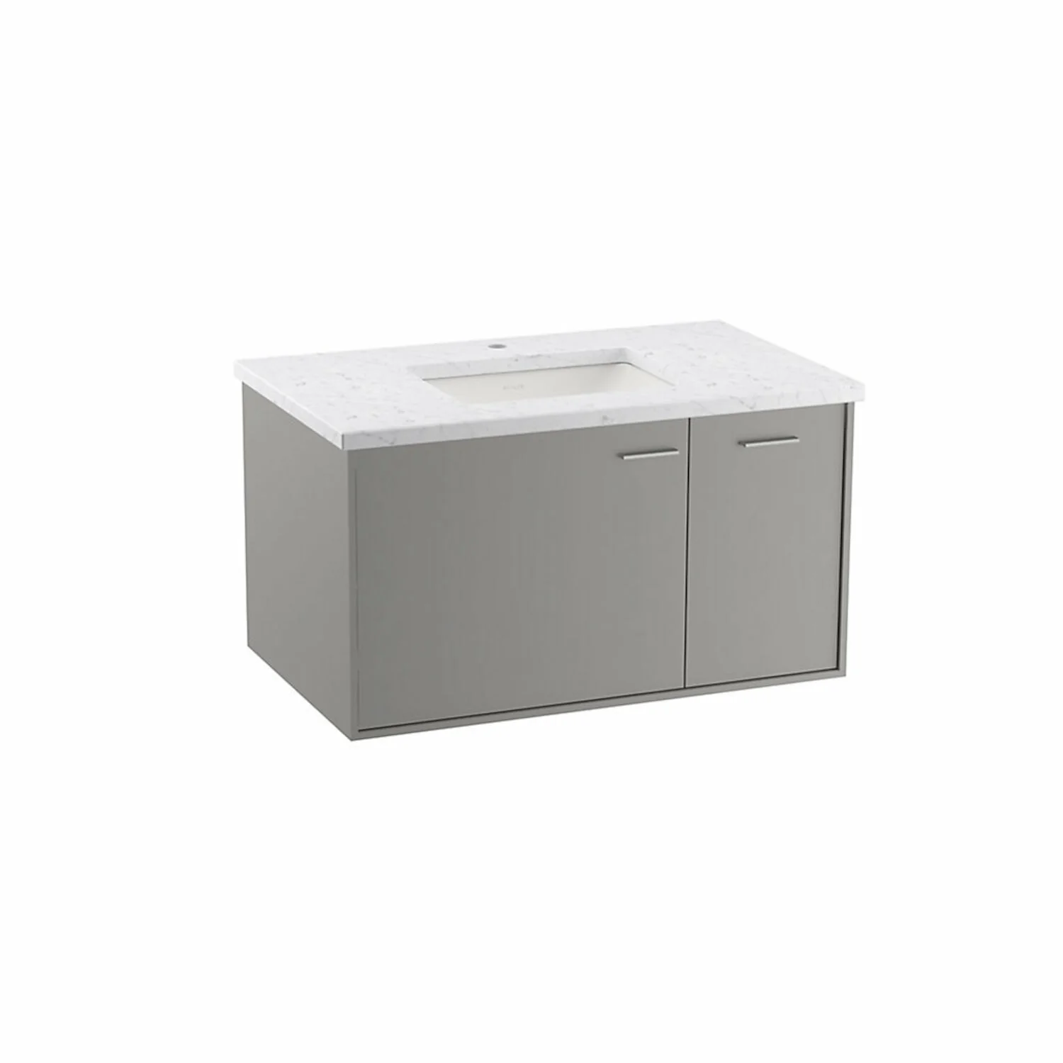 JUTE 36" WALL HUNG BATHROOM VANITY CABINET (ONLY) - Image 2