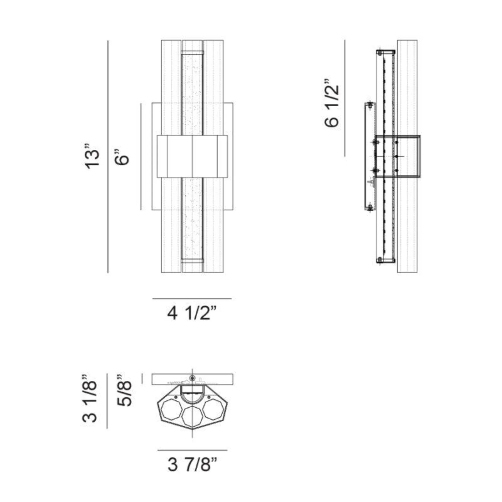 KRUSTALLOS 1-LIGHT LED WALL/VANITY SCONCE (MULTIPLE SIZES) - Image 8