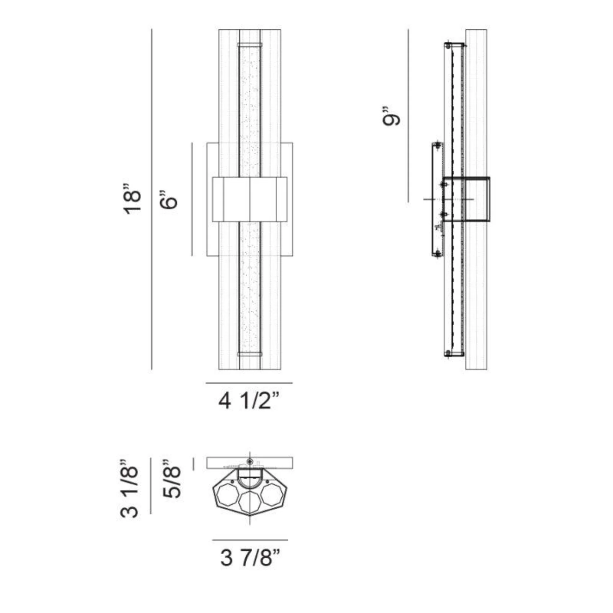KRUSTALLOS 1-LIGHT LED WALL/VANITY SCONCE (MULTIPLE SIZES) - Image 9