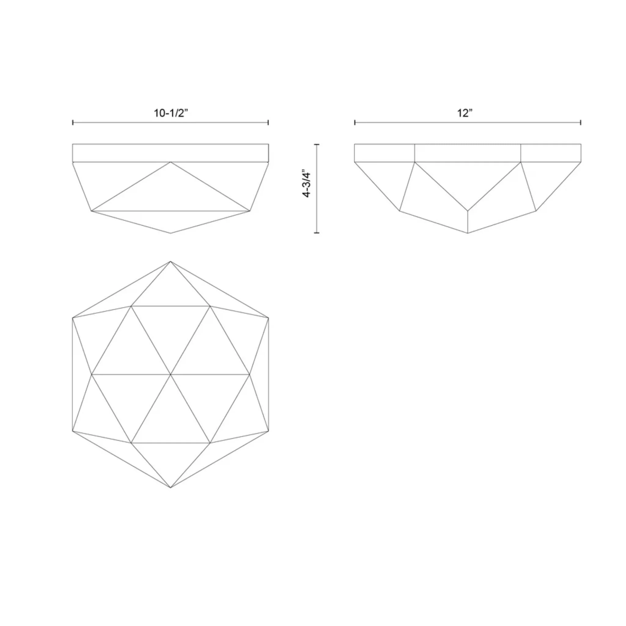 KRYSTA 12-IN FLUSH MOUNT - Image 5