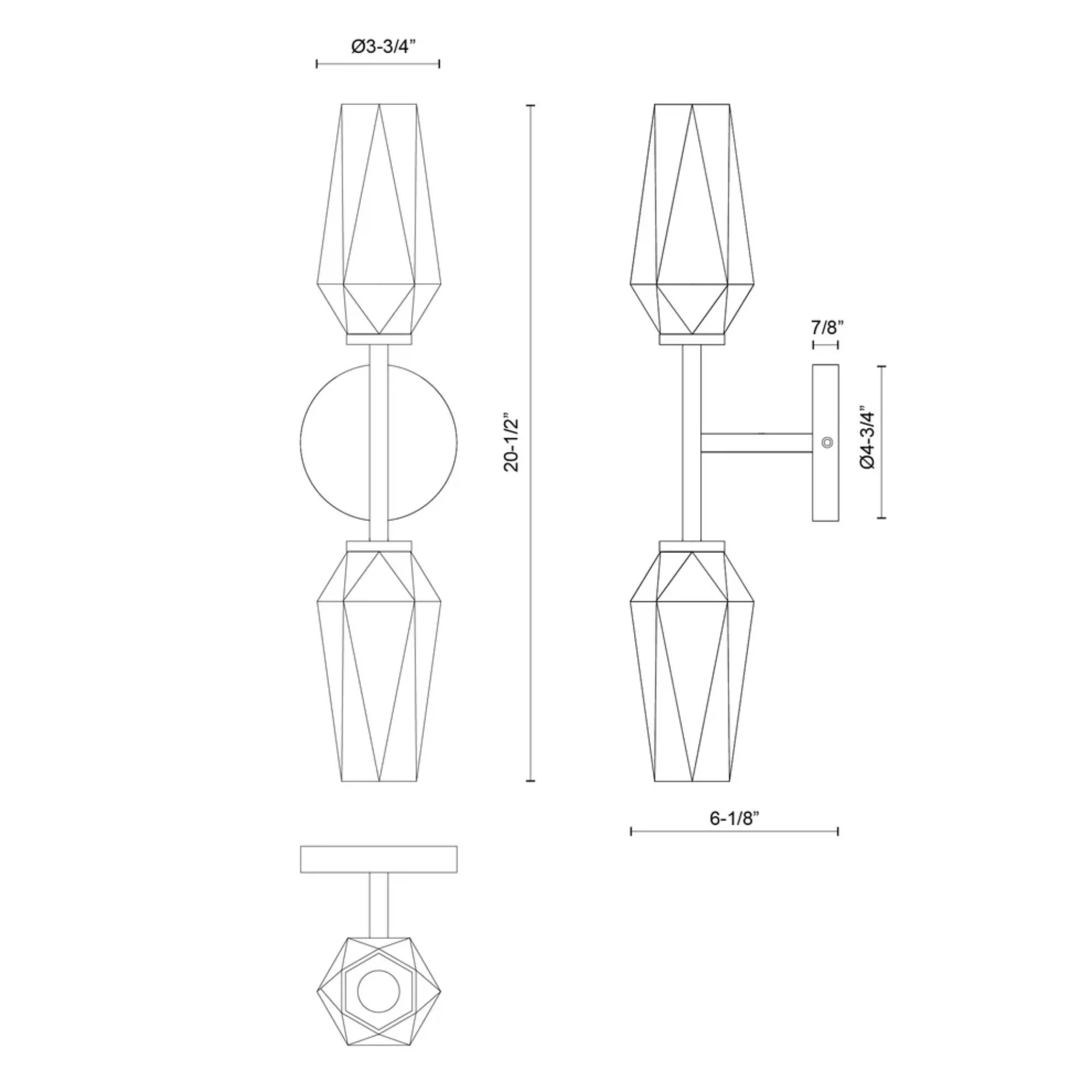 KRYSTA 20-IN WALL/VANITY LIGHT - Image 7