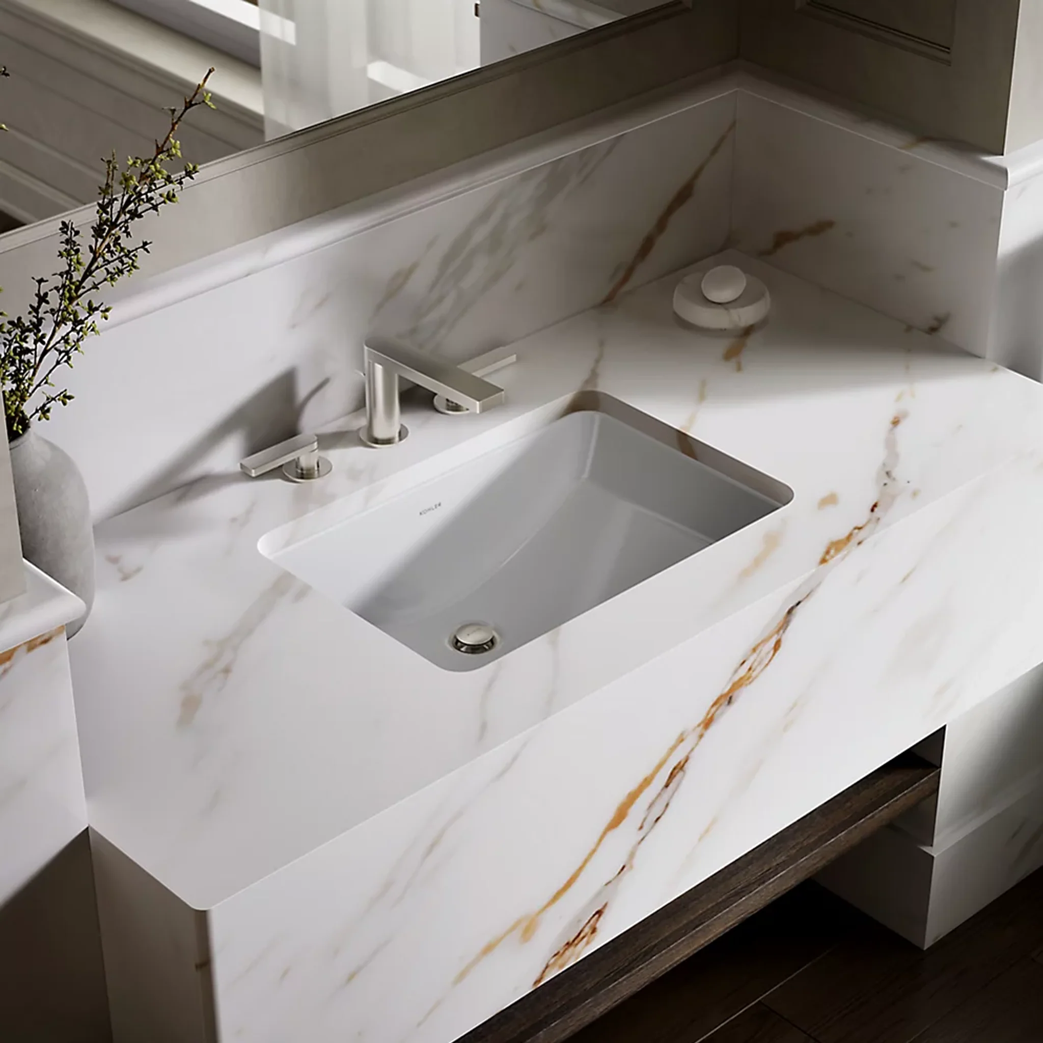 LADENA® 21-INCH UNDERMOUNT BATHROOM SINK - Image 2