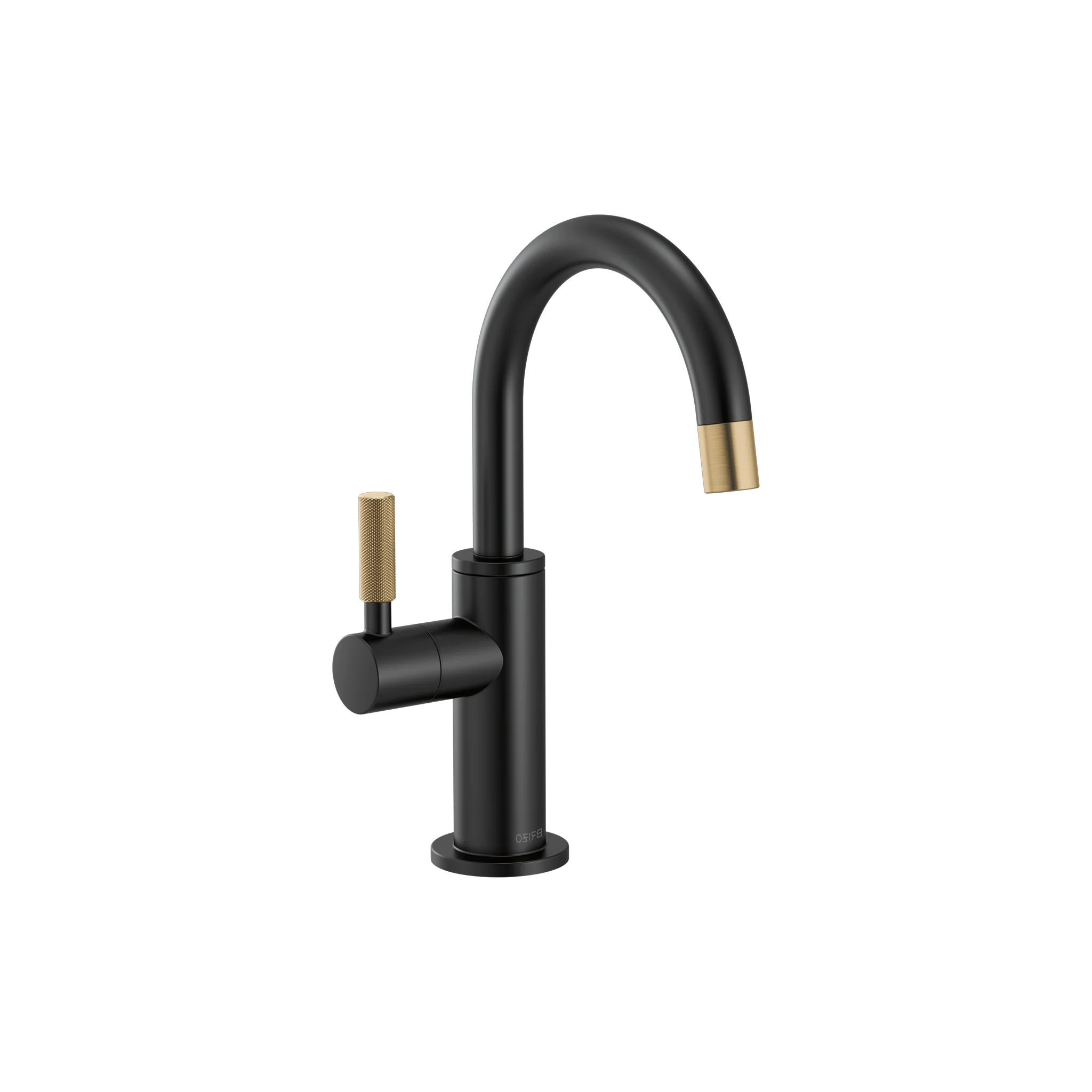 LITZE® BEVERAGE FAUCET WITH ARC SPOUT AND KNURLED HANDLE