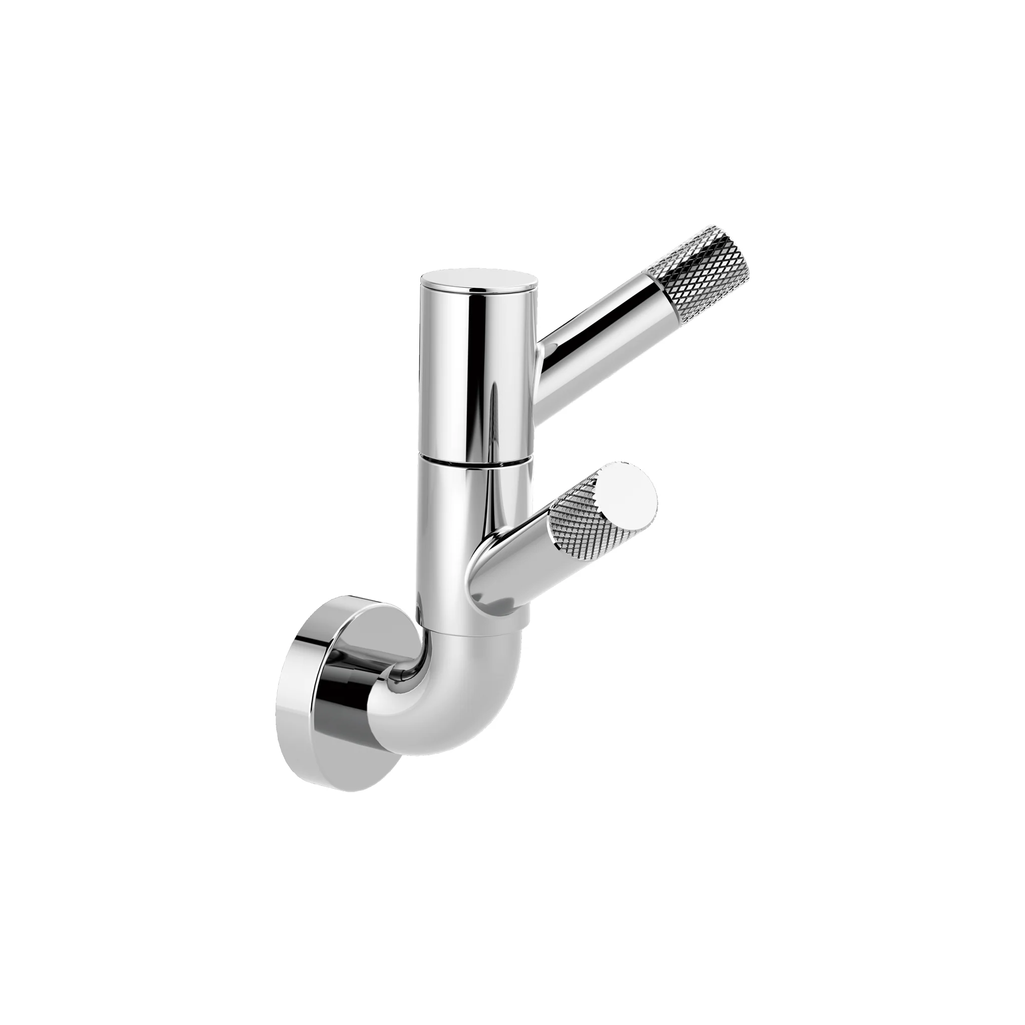LITZE® ROTATING DOUBLE ROBE HOOK WITH KNURLING - Image 3