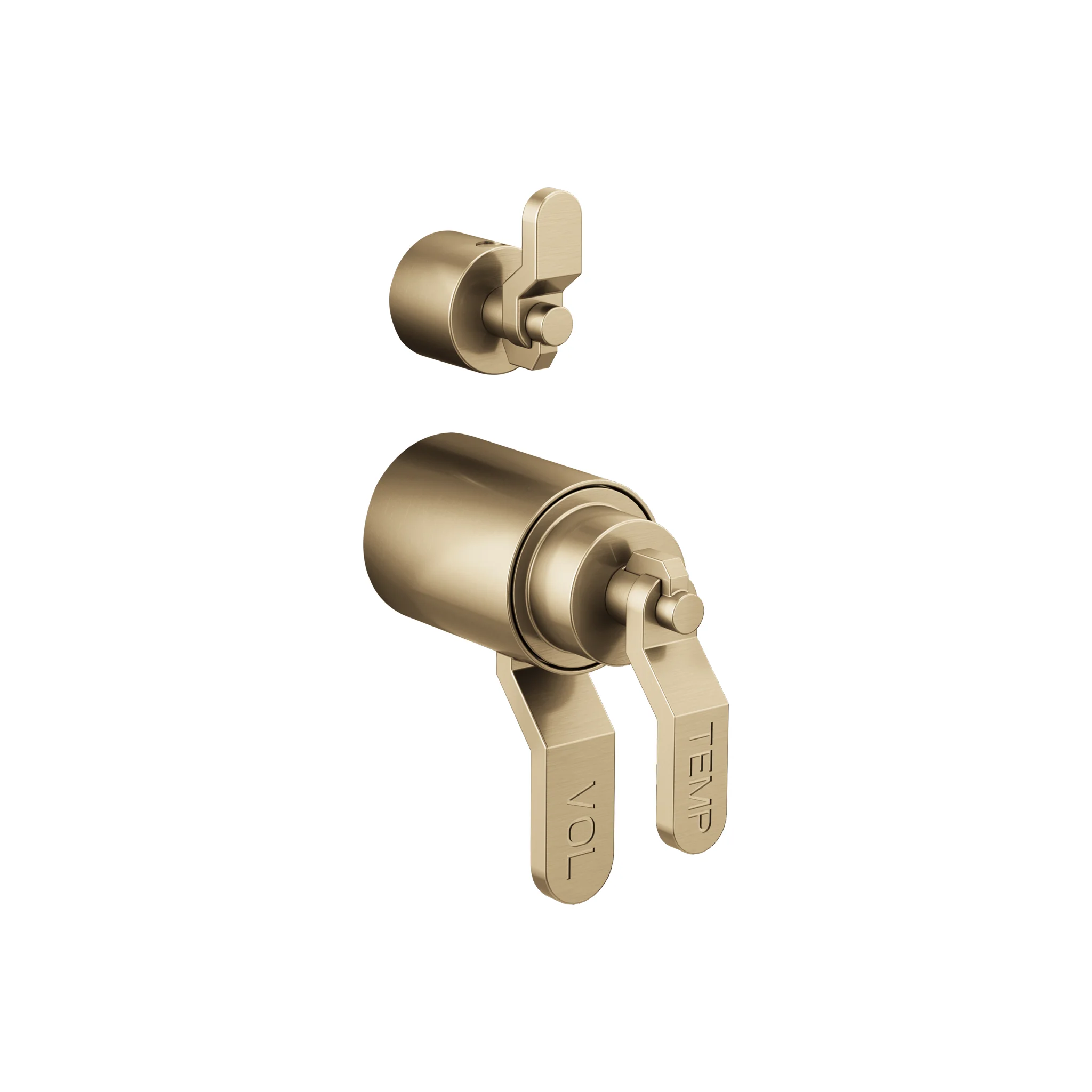 LITZE® TEMPASSURE® THERMOSTATIC VALVE WITH DIVERTER TRIM HANDLE KIT - INDUSTRIAL LEVER