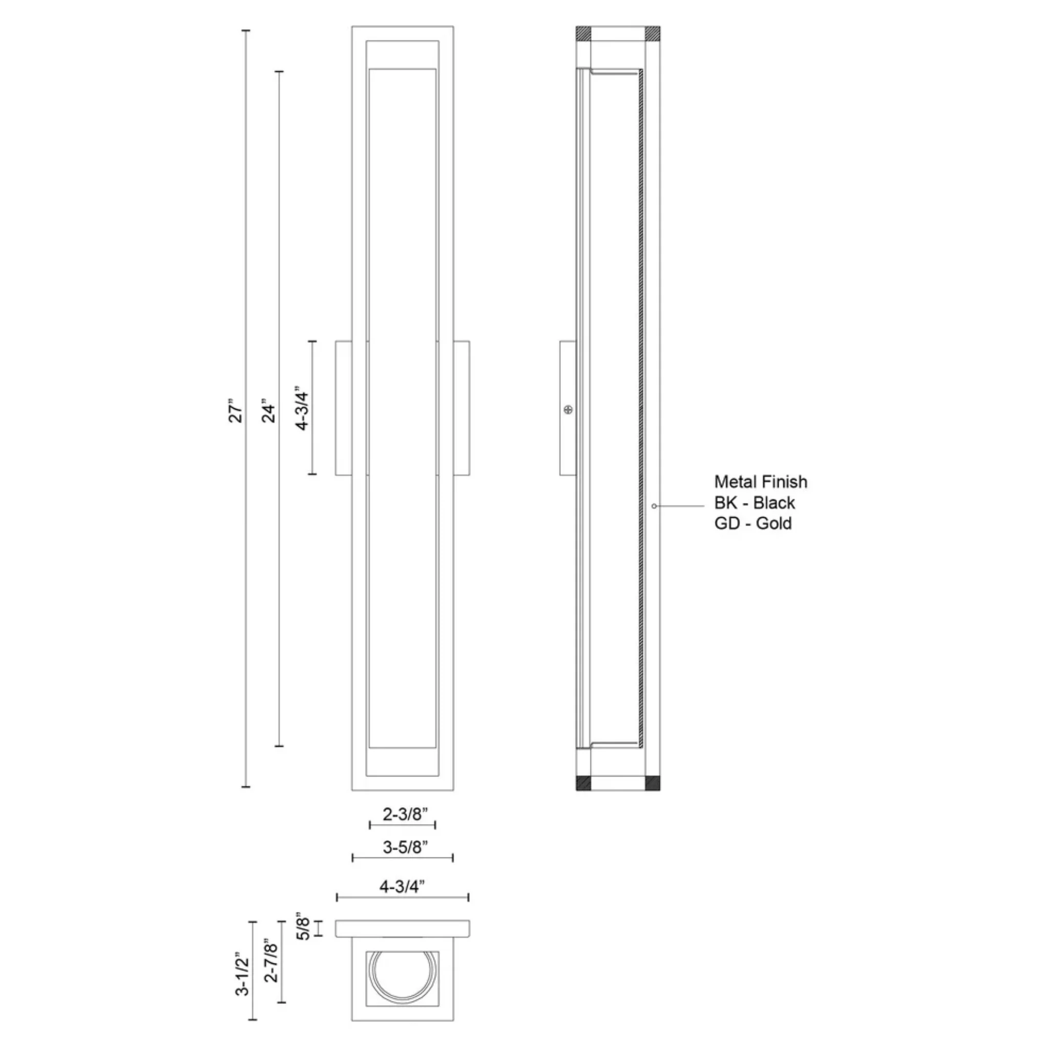 LOCHWOOD LED WALL SCONCE (MULTIPLE SIZES) - Image 5