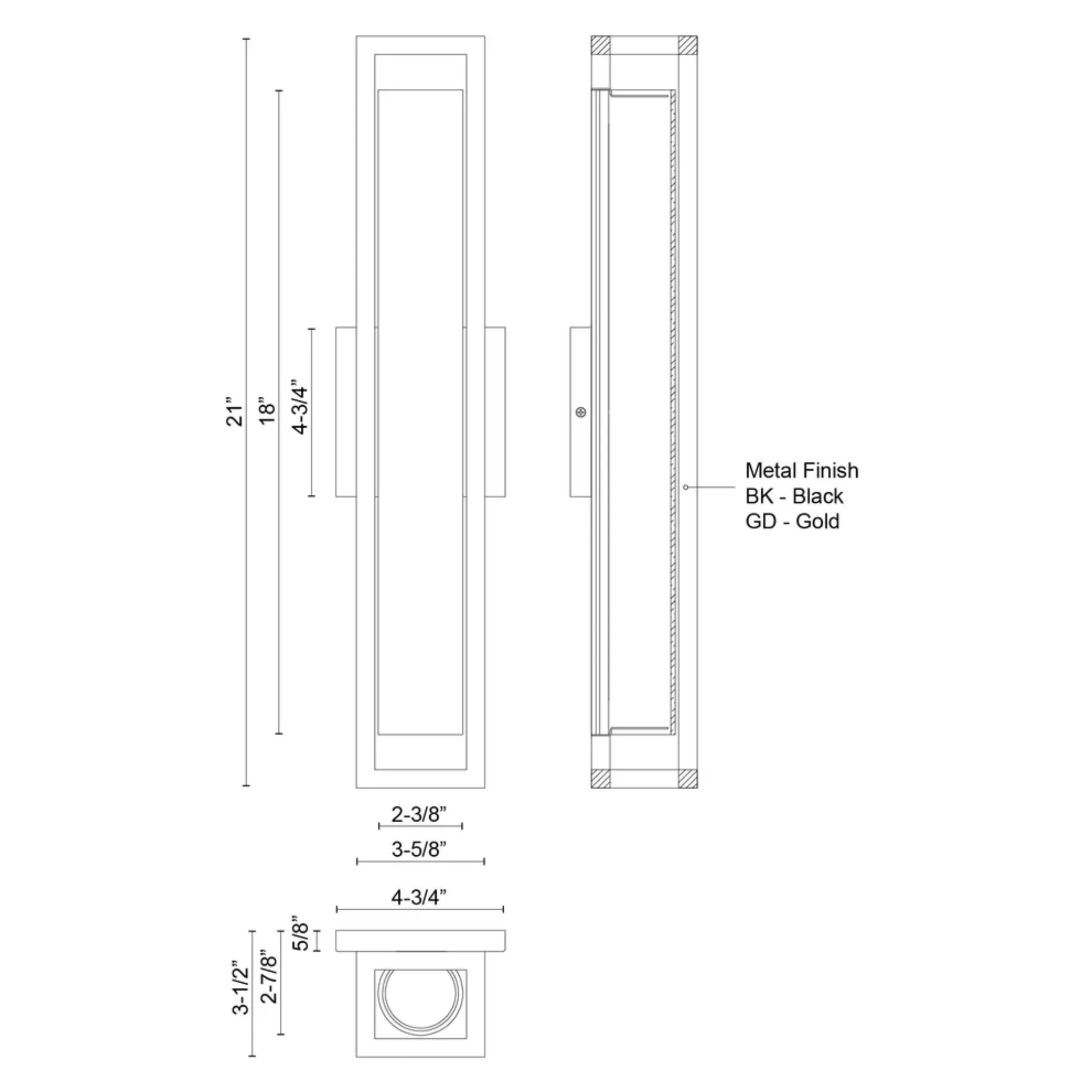 LOCHWOOD LED WALL SCONCE (MULTIPLE SIZES) - Image 8
