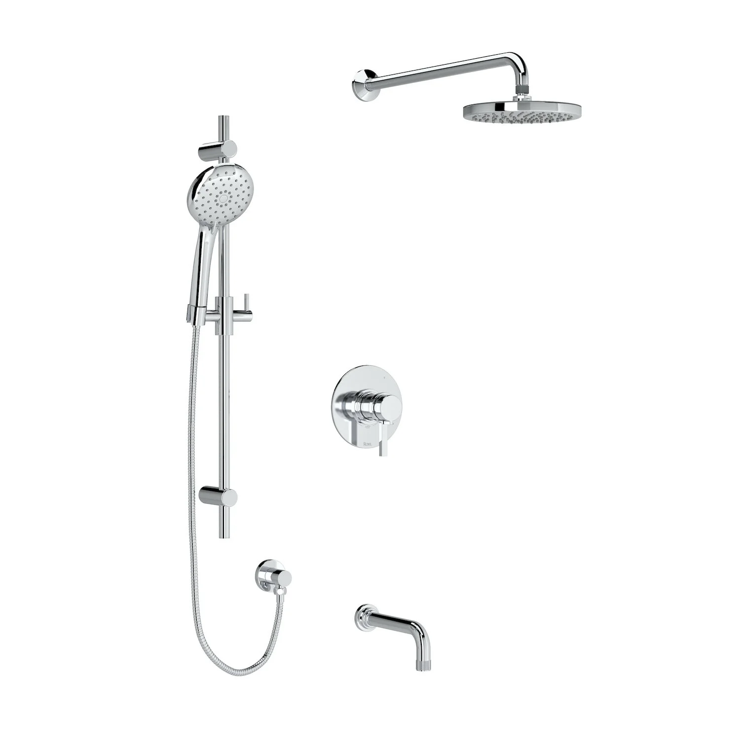 LOMBARDIA 1/2" THERMOSTATIC & PRESSURE BALANCE 3 FUNCTION SYSTEM WITH INTEGRATED VOLUME CONTROL