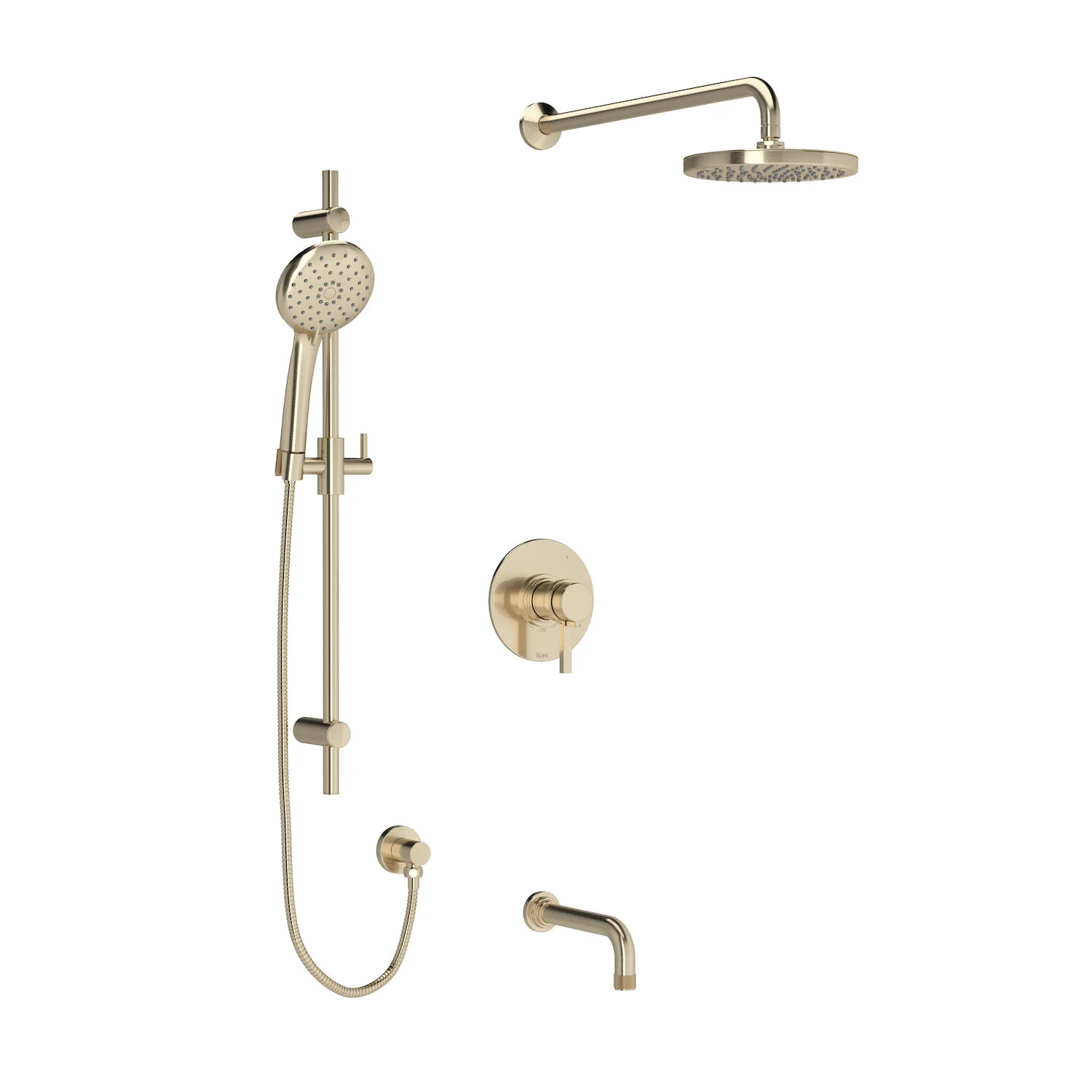 LOMBARDIA 1/2" THERMOSTATIC & PRESSURE BALANCE 3 FUNCTION SYSTEM WITH INTEGRATED VOLUME CONTROL - Image 4