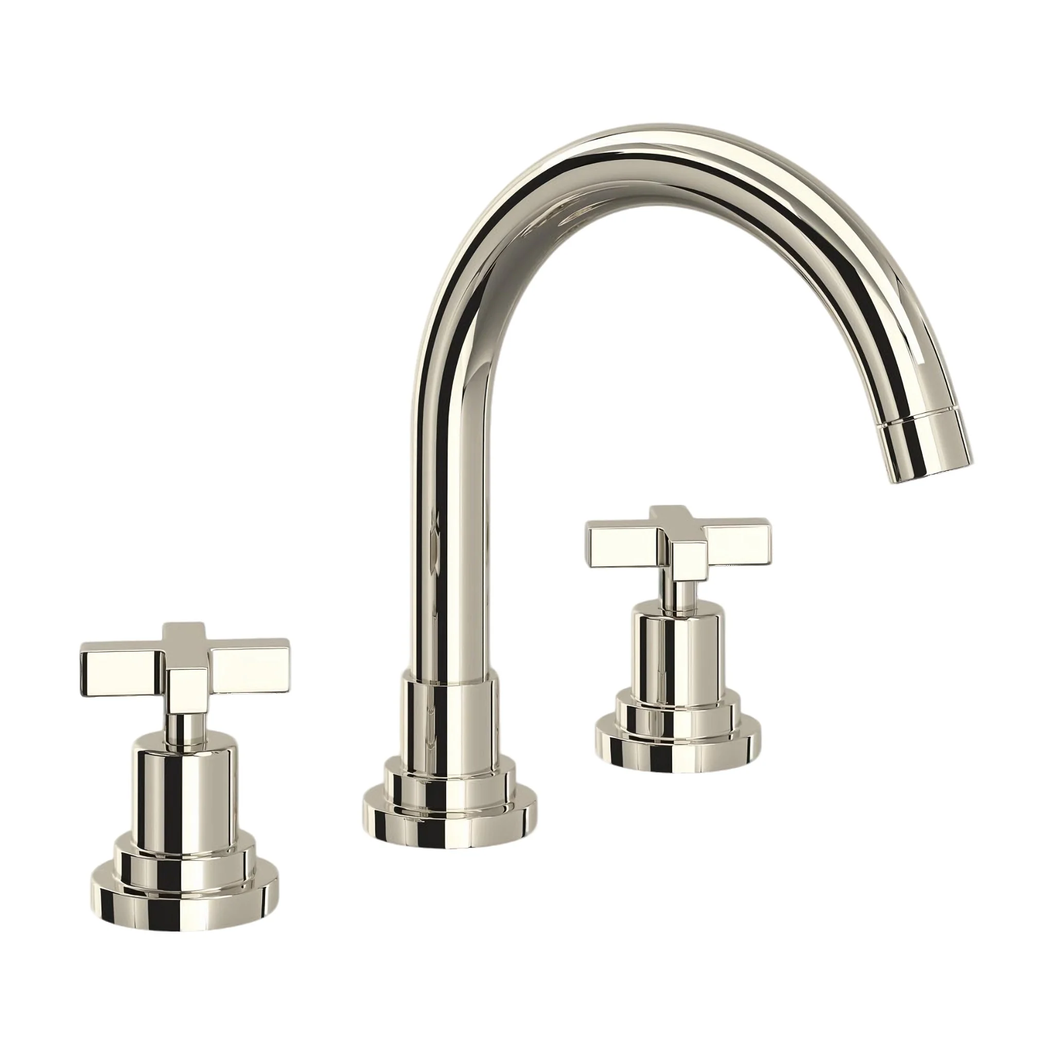 LOMBARDIA® WIDESPREAD LAVATORY FAUCET WITH C-SPOUT (CROSS HANDLE) - Image 3