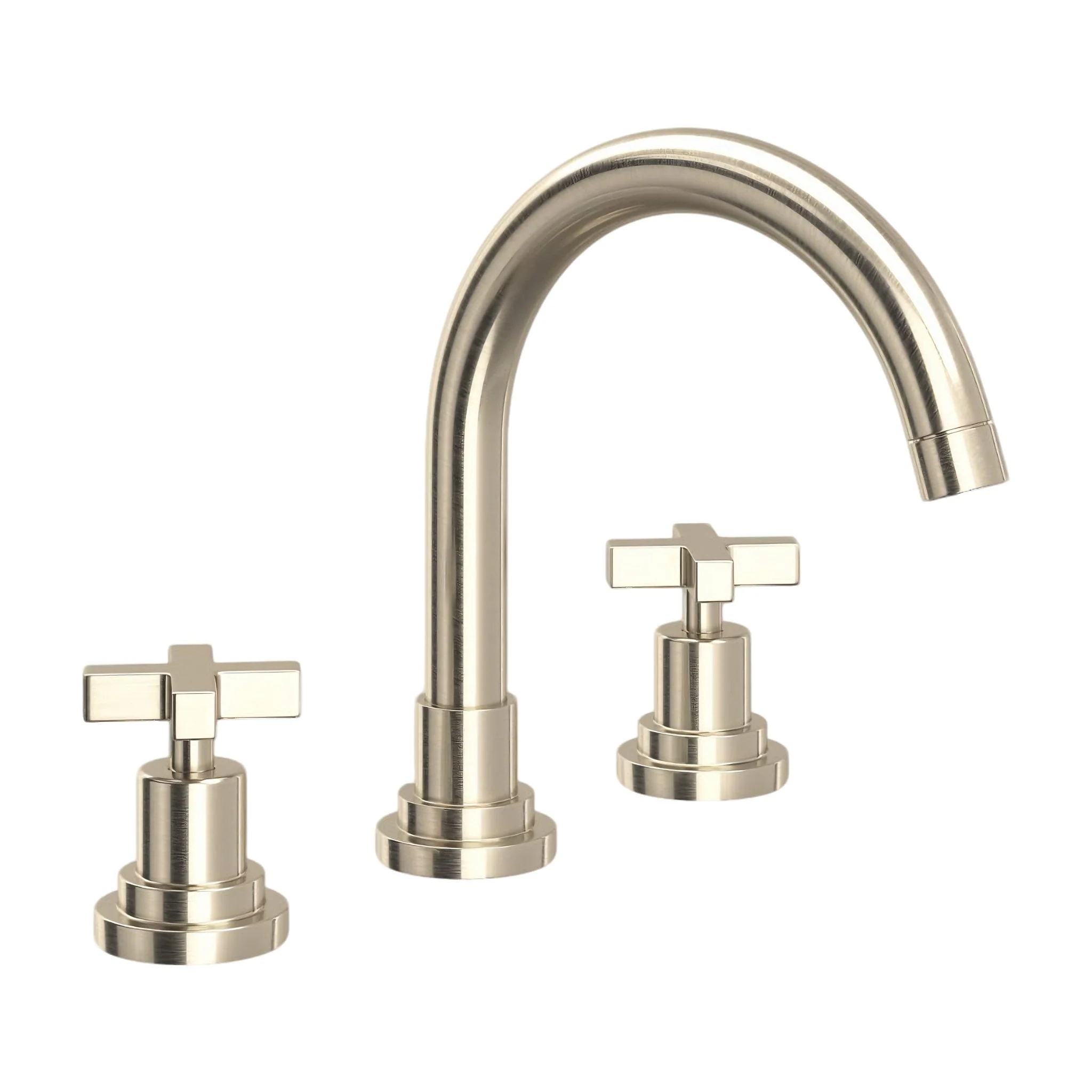LOMBARDIA® WIDESPREAD LAVATORY FAUCET WITH C-SPOUT (CROSS HANDLE) - Image 4