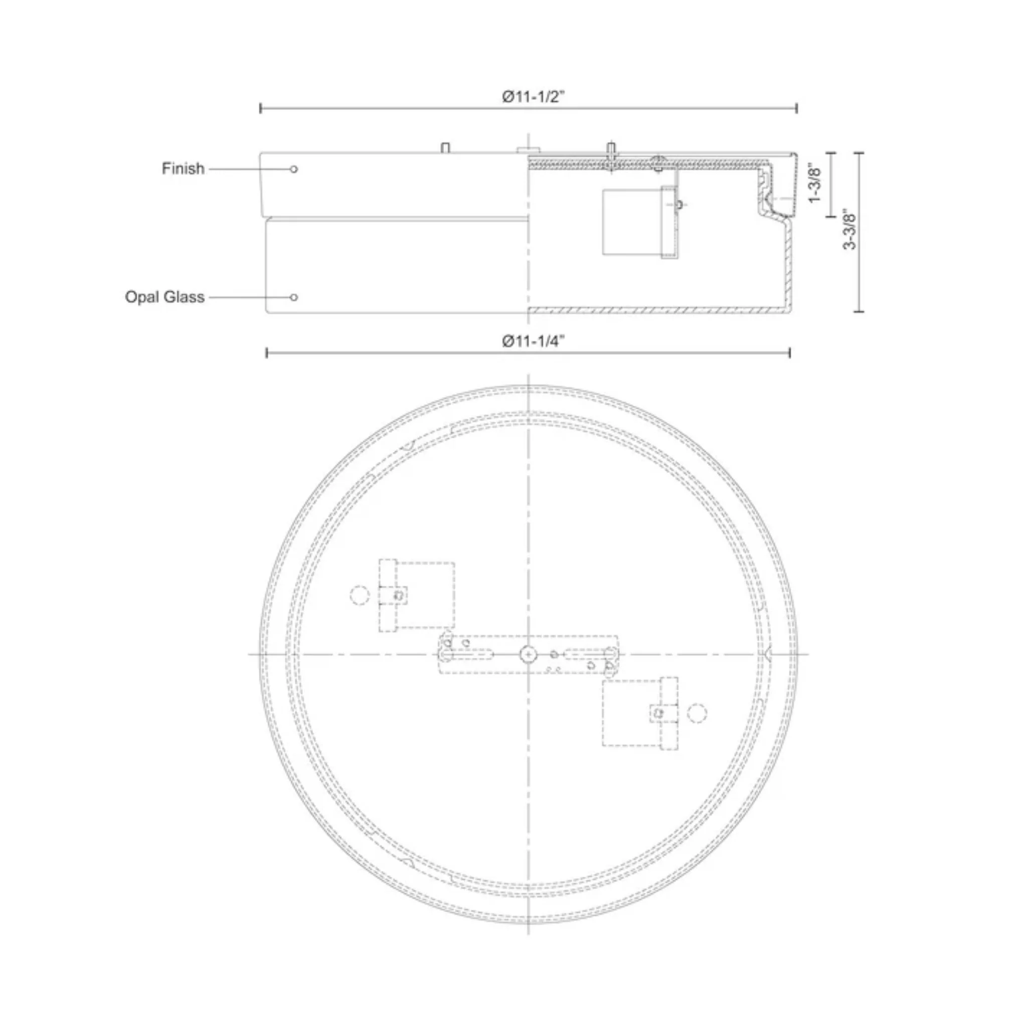 LOMITA 12-IN FLUSH MOUNT - Image 3