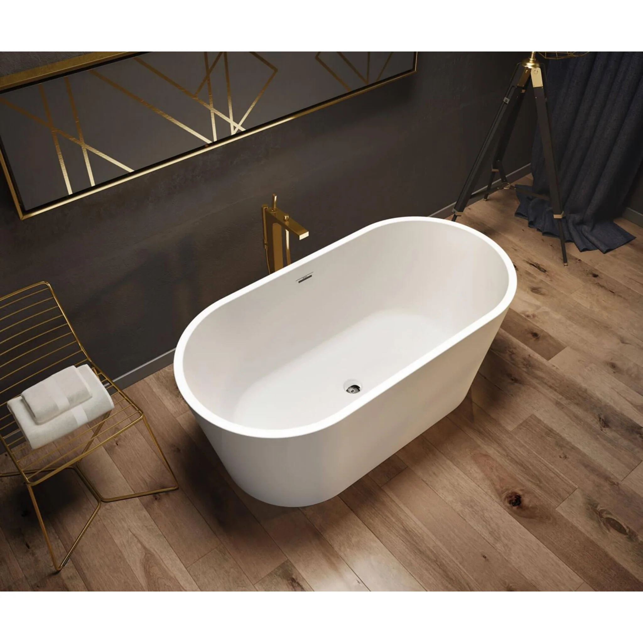 LOUIE 5829 ACRYLIC FREESTANDING CENTER DRAIN BATHTUB - Image 4