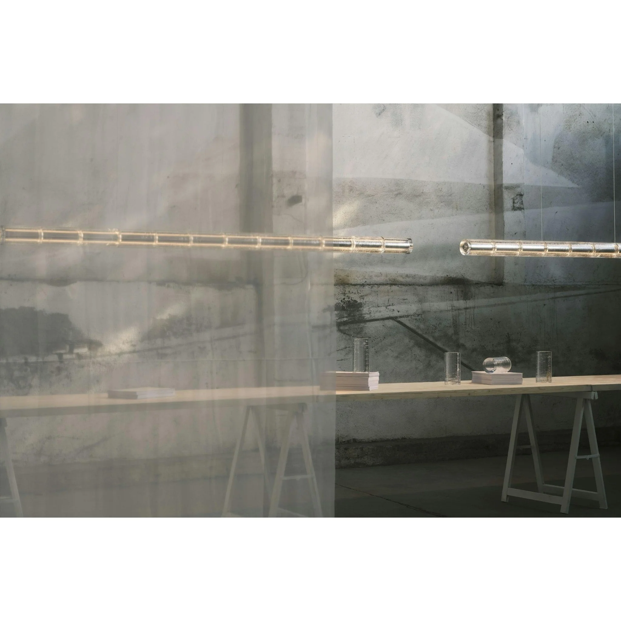 LUCE ORIZZONTALE LINEAR SUSPENDED LAMP (MULTIPLE SIZES) - Image 8