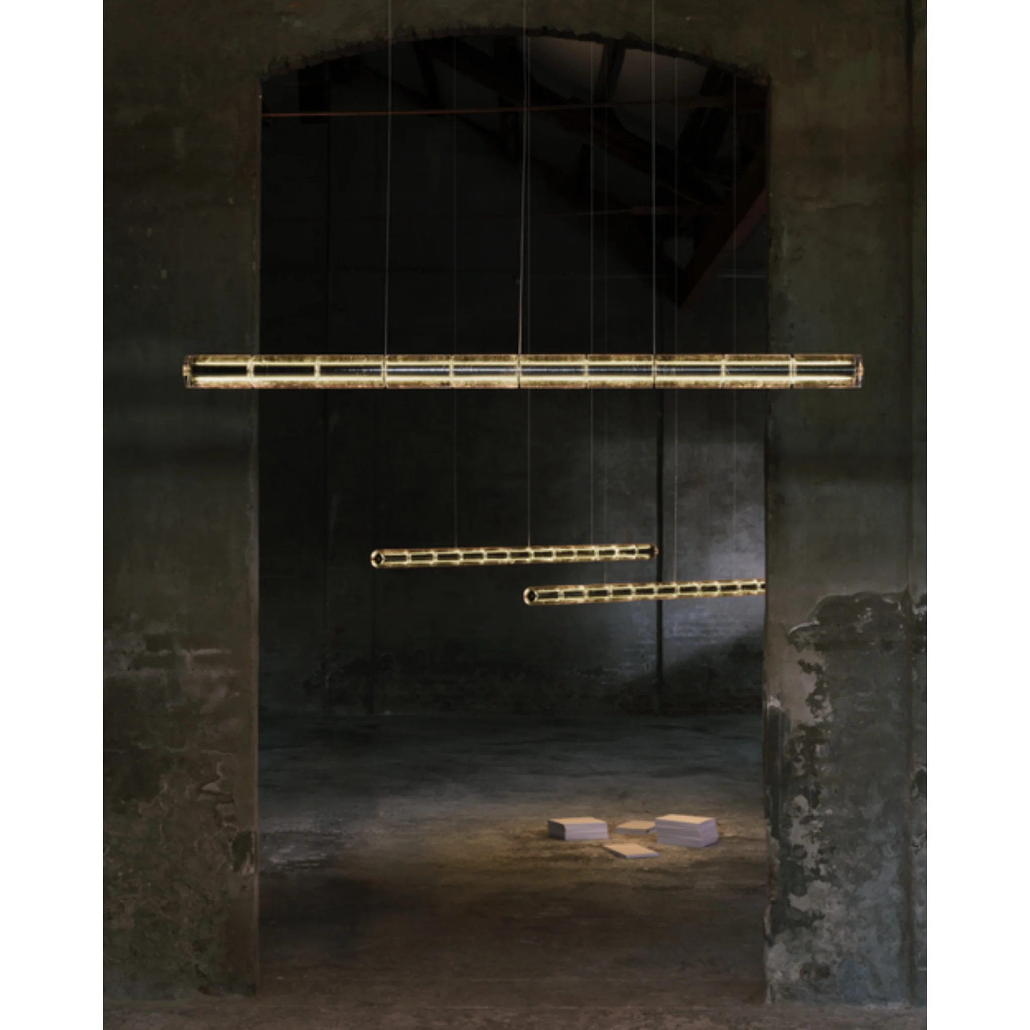 LUCE ORIZZONTALE LINEAR SUSPENDED LAMP (MULTIPLE SIZES) - Image 9