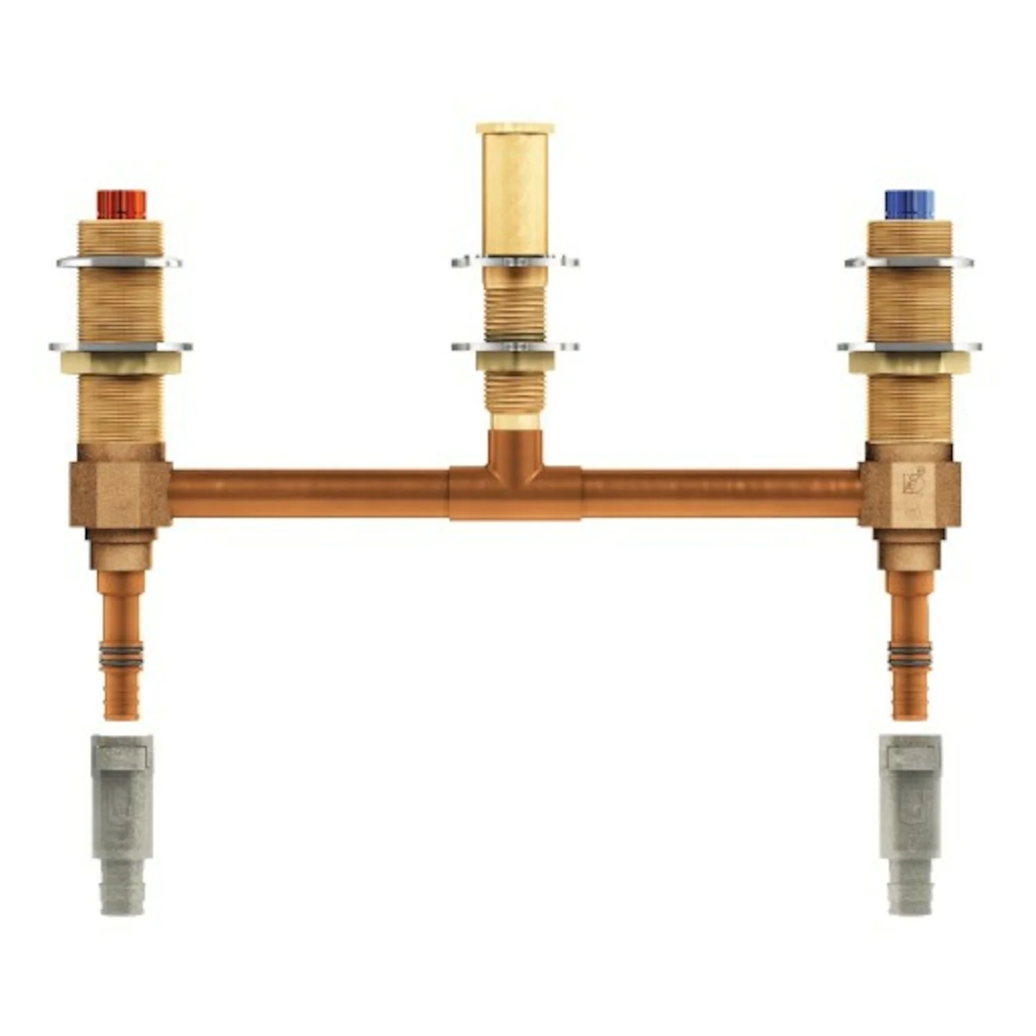 M-PACT 2-HANDLE ROMAN TUB VALVE 10-INCH CENTRE PEX