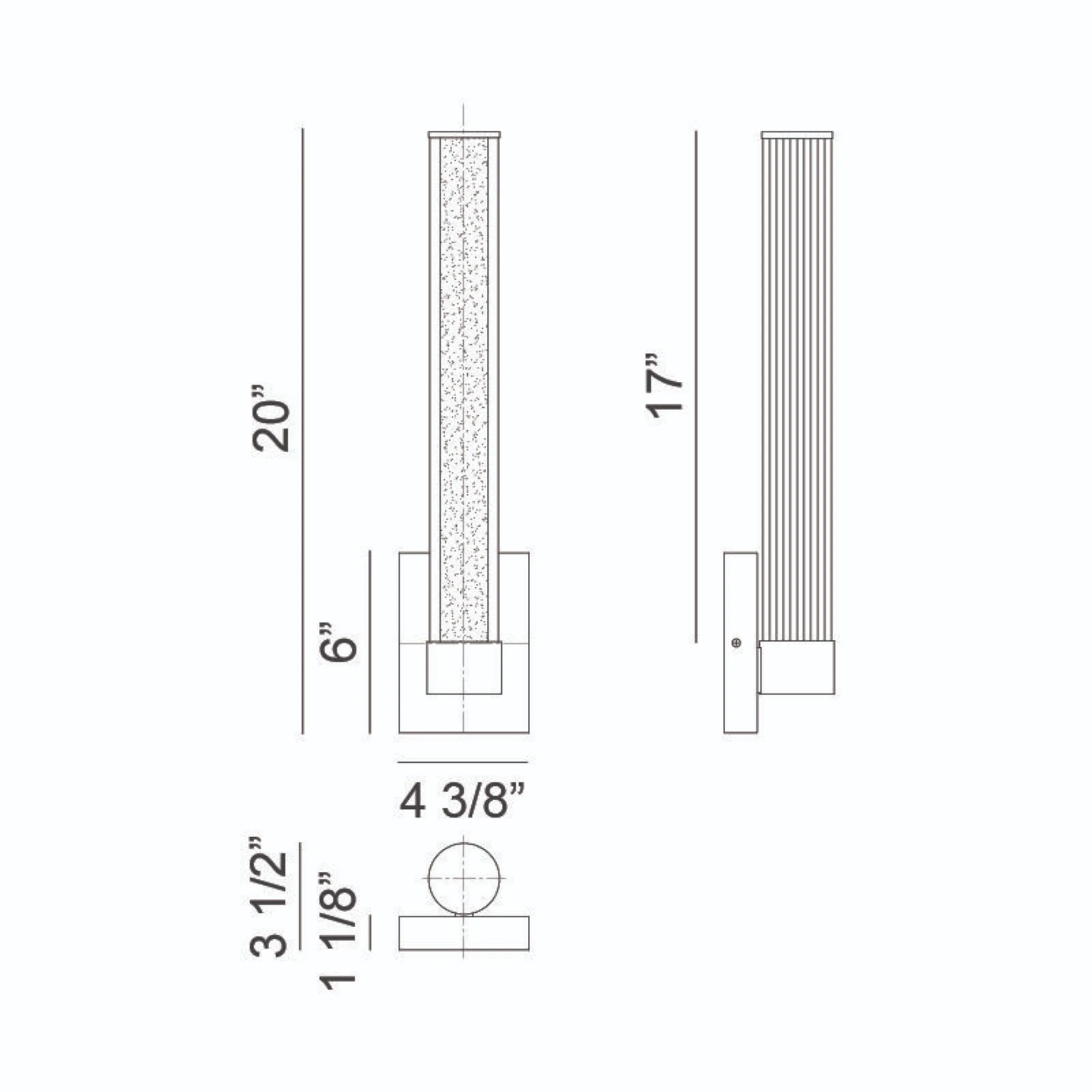 MACIE 1-LIGHT LED VANITY SCONCE (MULTIPLE SIZES) - Image 8