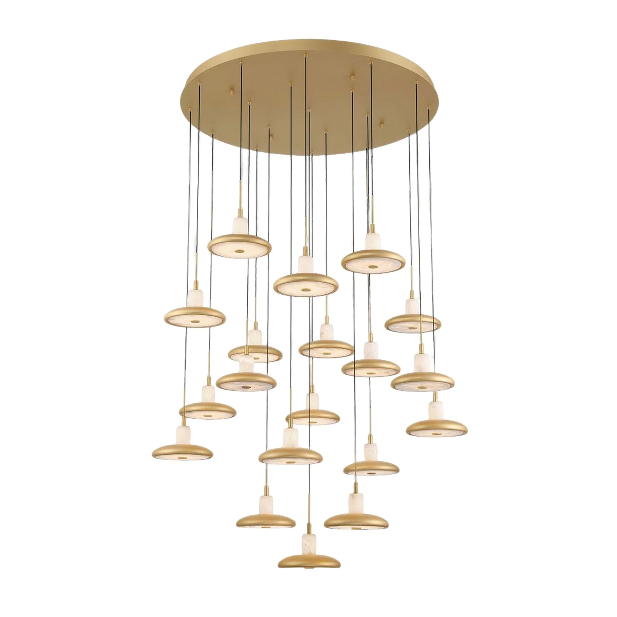 MANTOVA ROUND LED CHANDELIER (MULTIPLE SIZES) - Image 6