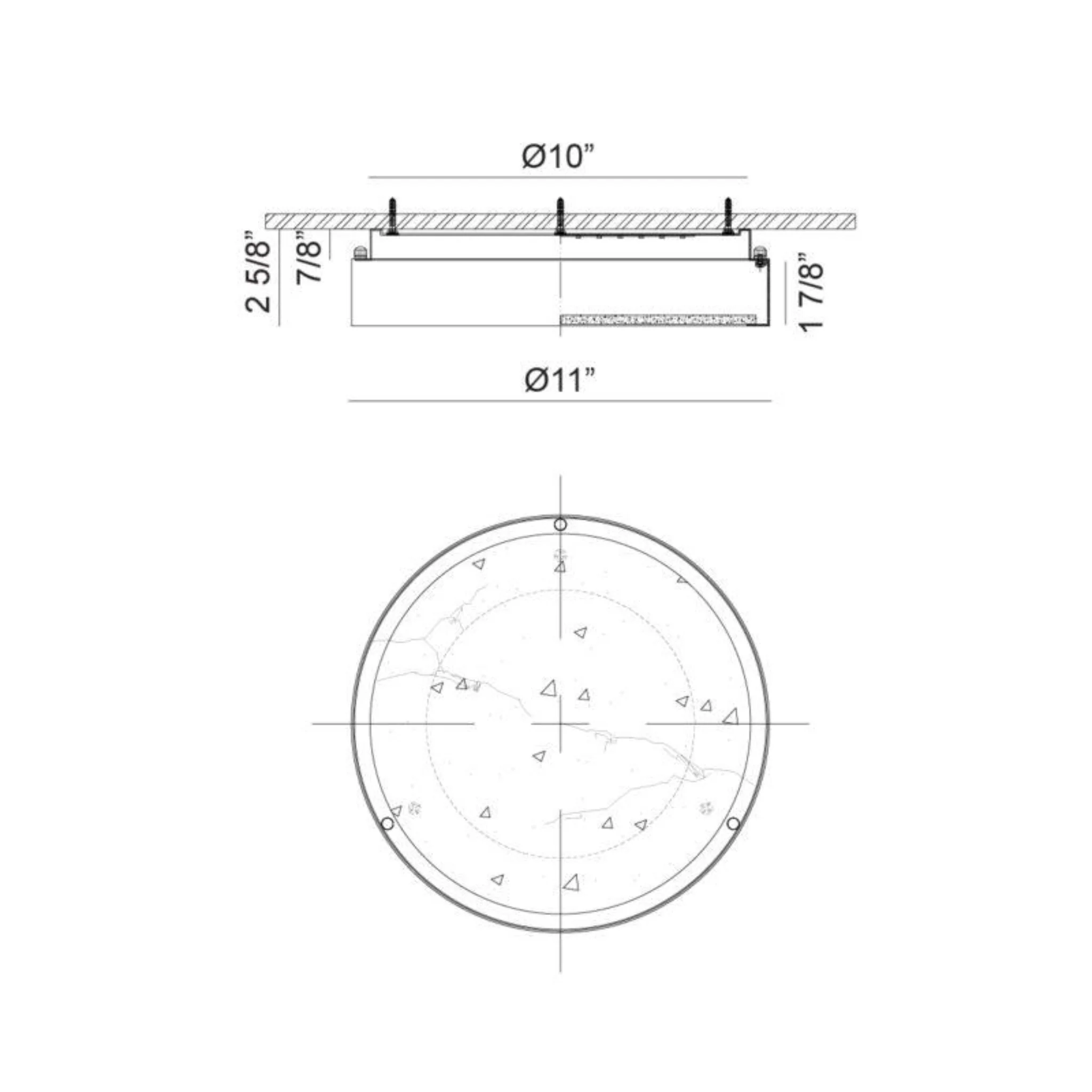 MARBLESTONE 1-LIGHT LED FLUSH MOUNT (MULTIPLE SIZES) - Image 6