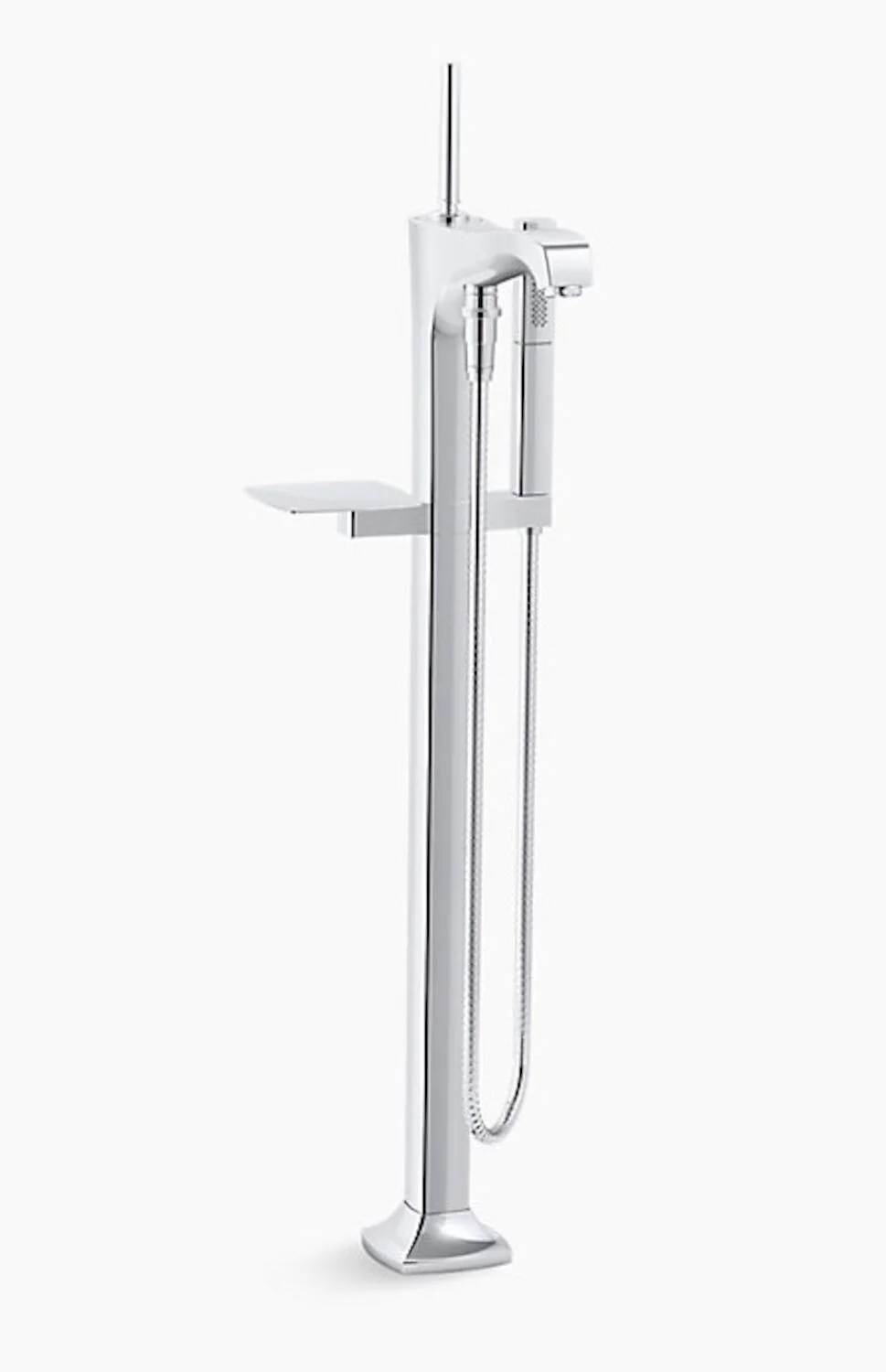 MARGAUX® FLOOR MOUNT BATH FILLER TRIM WITH HANDSHOWER - Image 2