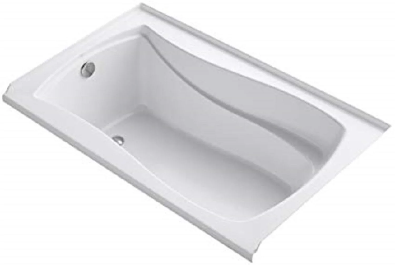 MARIPOSA® 60 X 36 INCHES ALCOVE BATHTUB WITH INTEGRAL FLANGE AND LEFT-HAND DRAIN