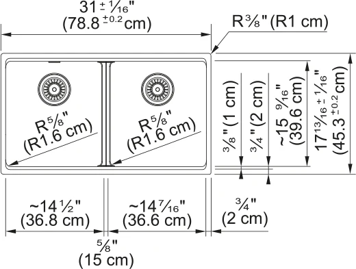 MARIS DOUBLE BOWL UNDERMOUNT SINK - Image 8