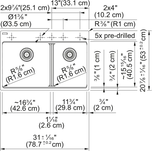 MARIS LOW DIVIDE TOPMOUNT SINK - Image 9