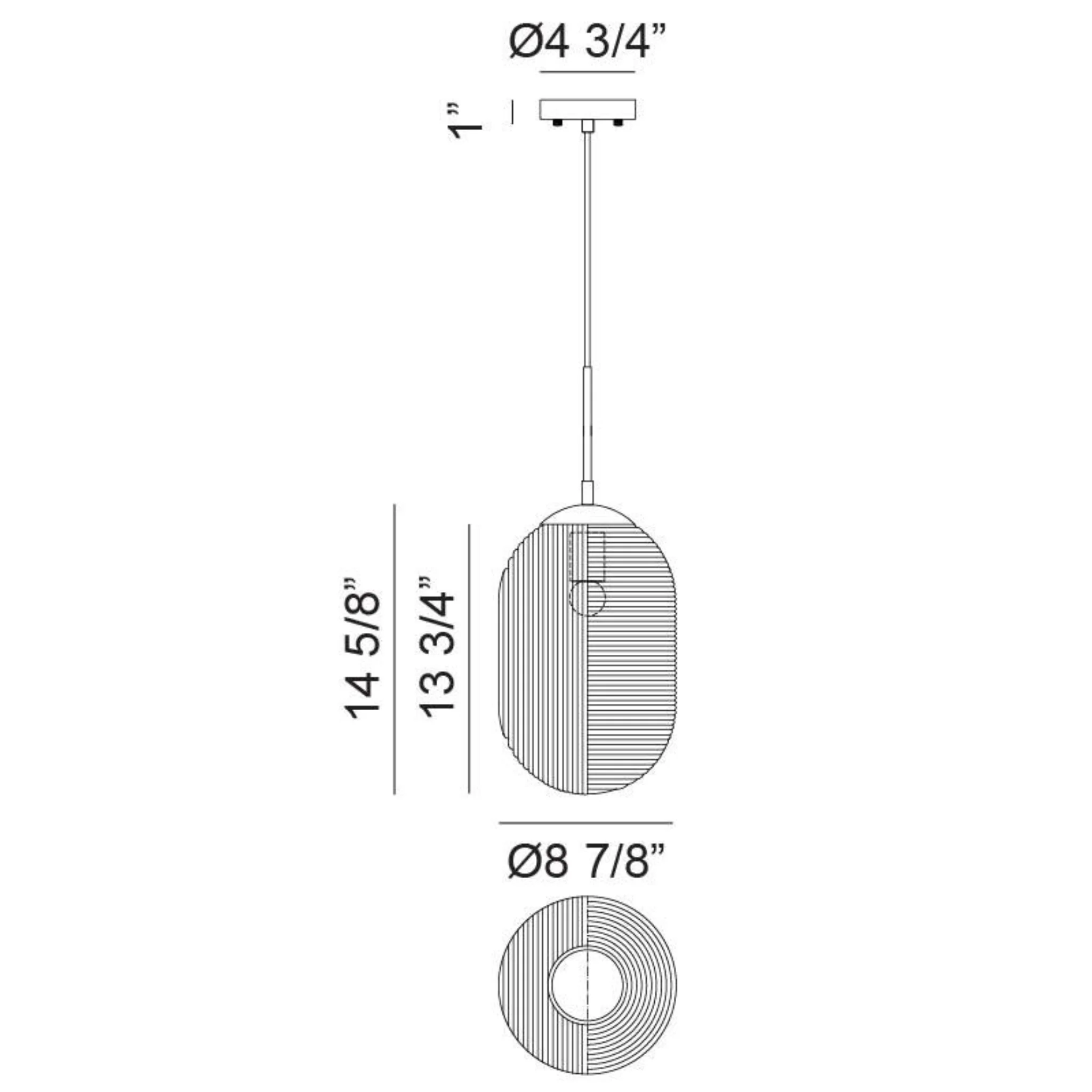 MARUNA 1-LIGHT CAPSULE PENDANT - Image 6