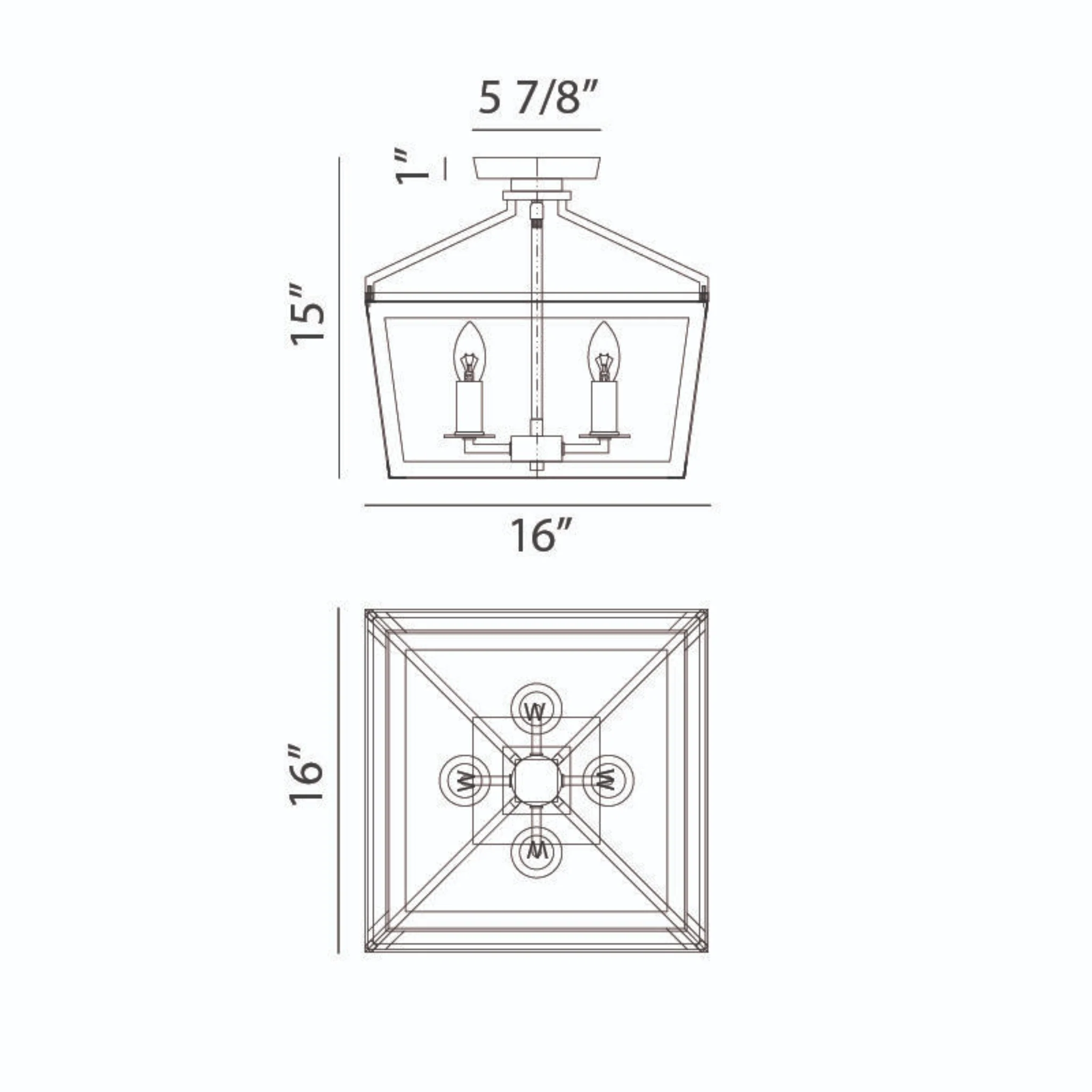 MAVONSHIRE 4-LIGHT FLUSH MOUNT - Image 3