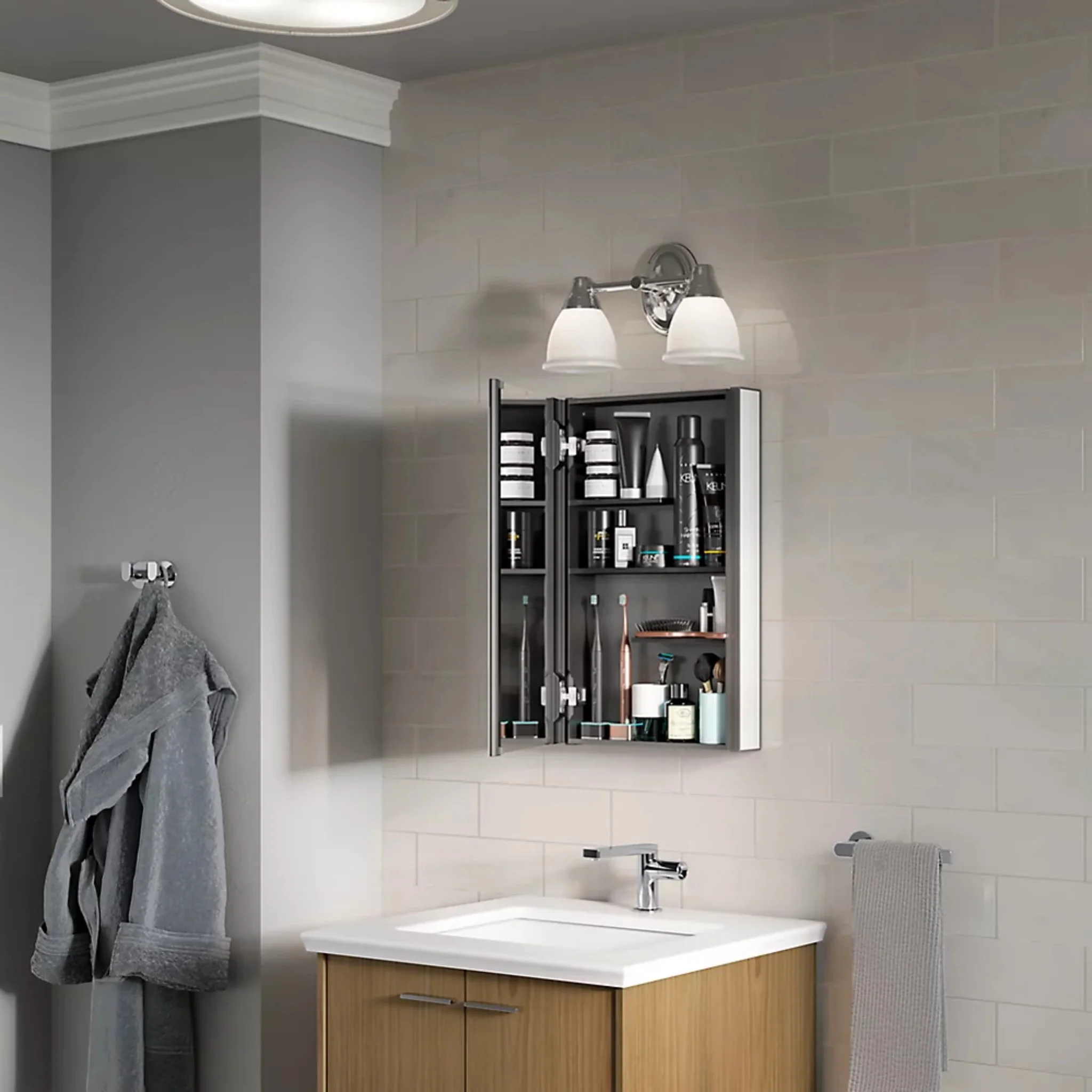 MAXSTOW 15 X 24 INCHES MEDICINE CABINET - Image 4