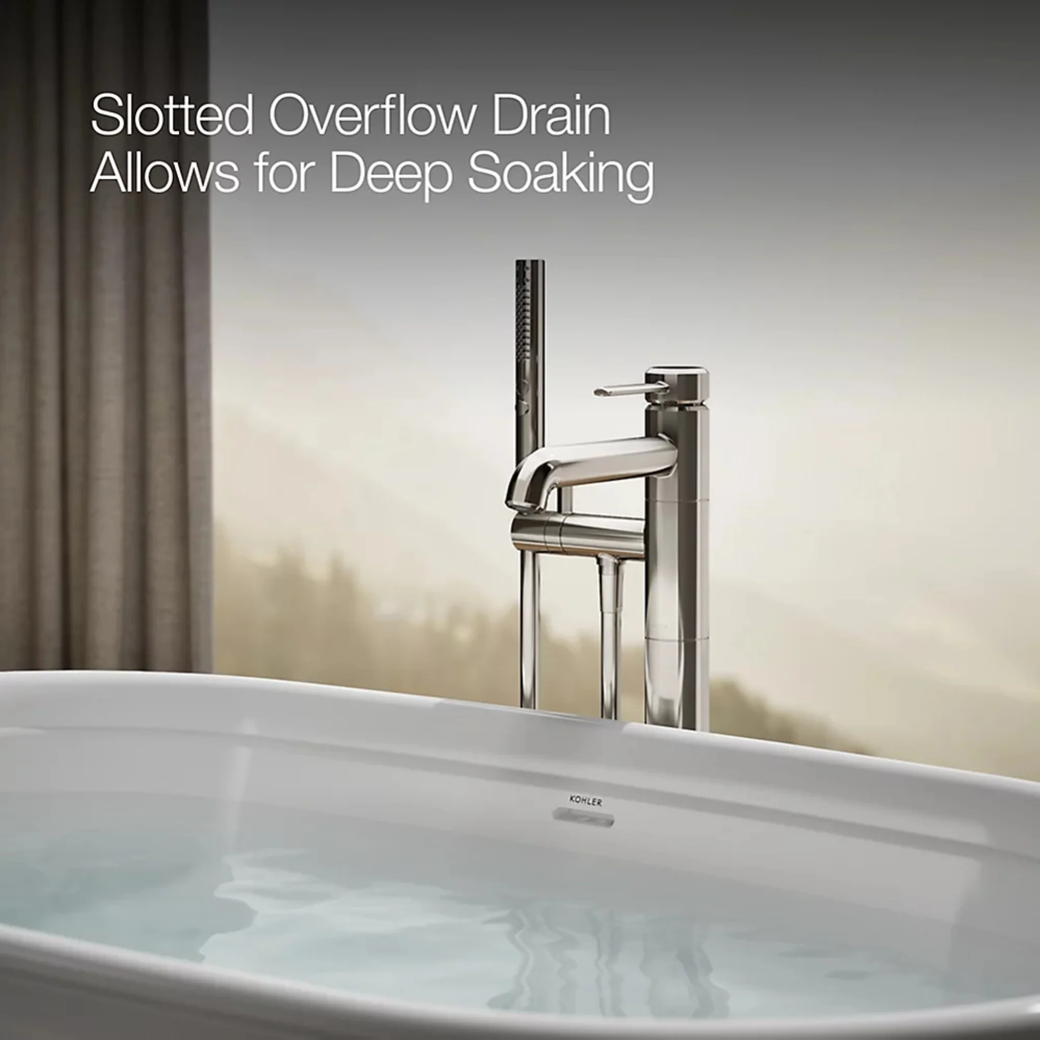 MEMOIRS 60 X 34 INCHES FREESTANDING BATHTUB - Image 5