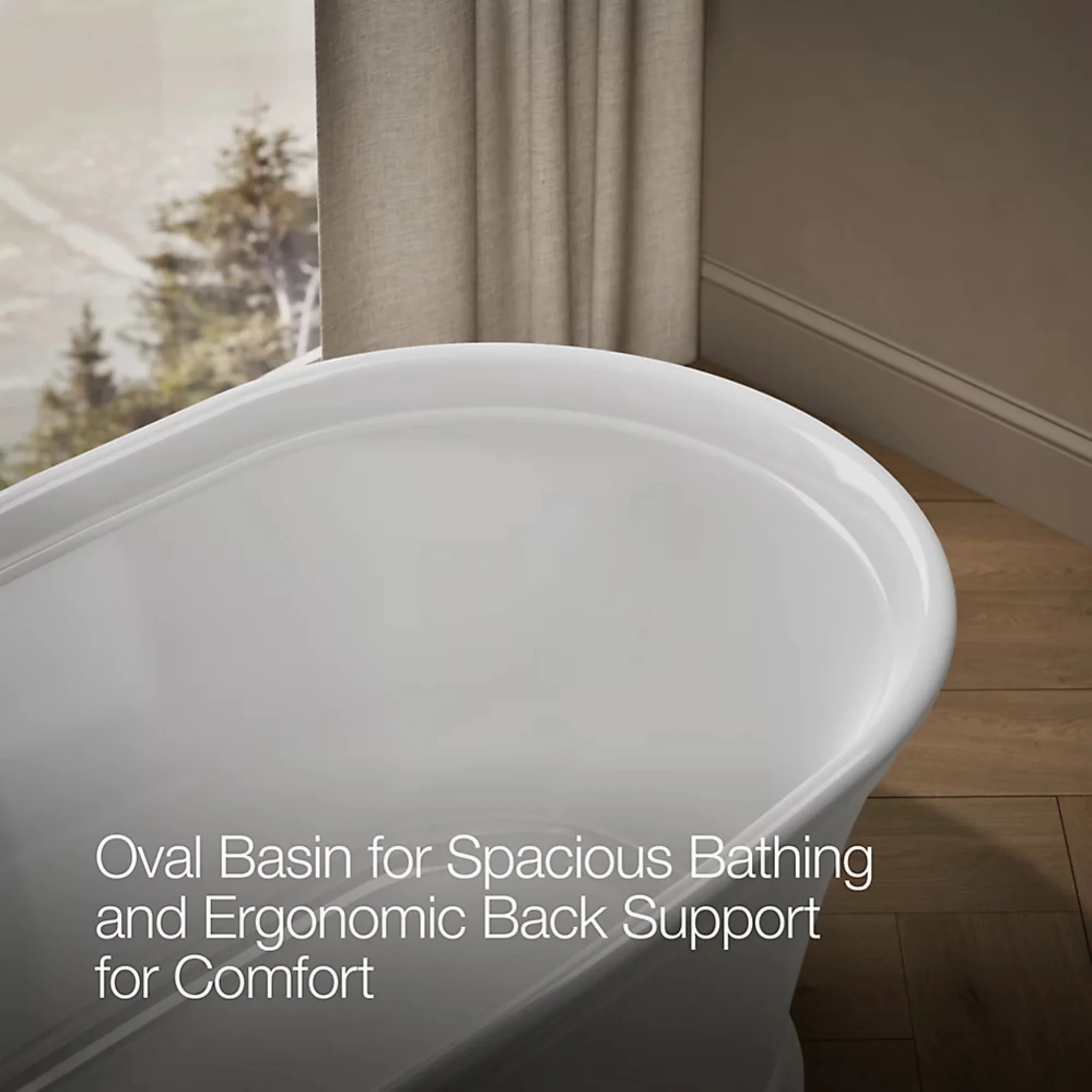 MEMOIRS 60 X 34 INCHES FREESTANDING BATHTUB - Image 9