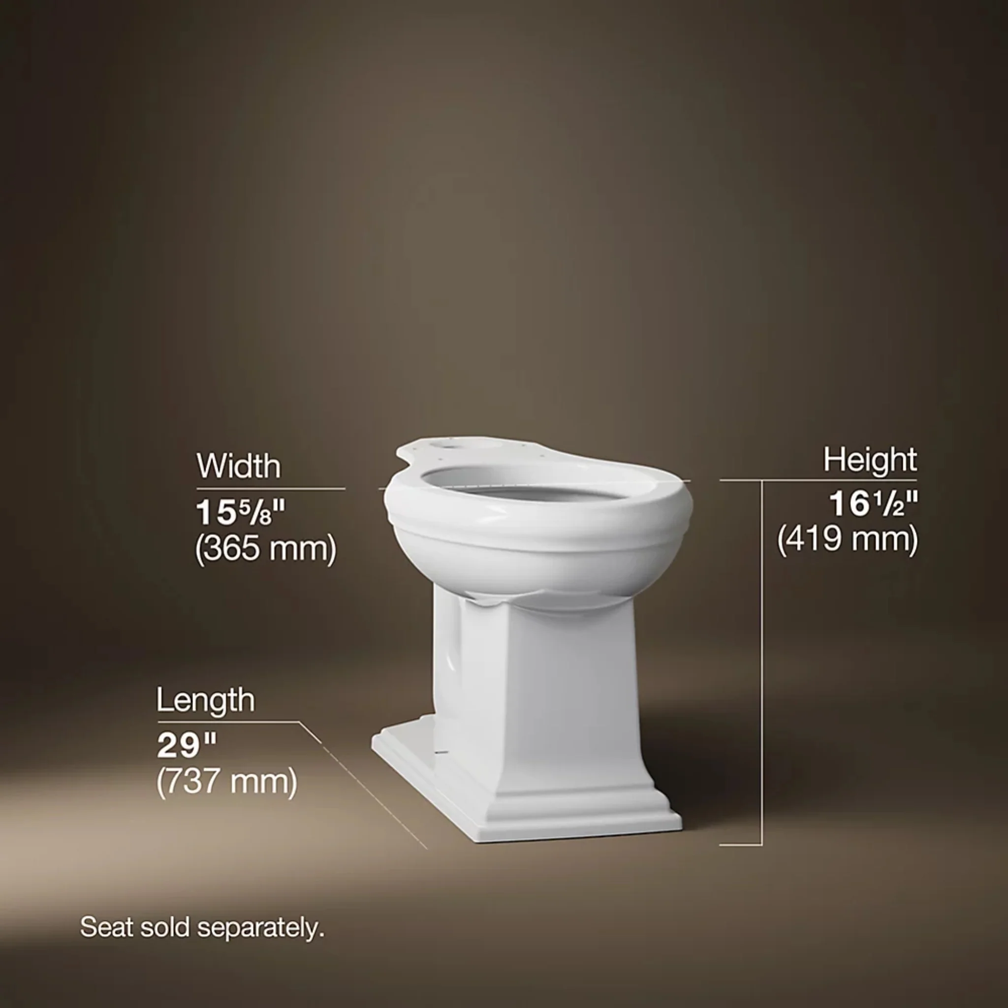 MEMOIRS ELONGATED TOILET BOWL ONLY - Image 12
