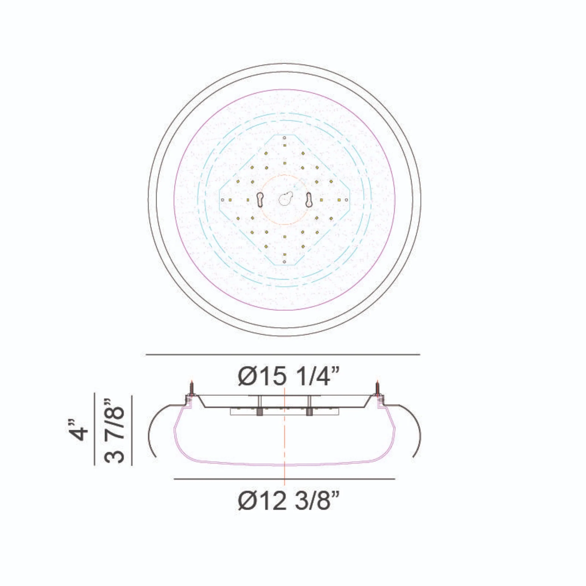 MILIA 1-LIGHT LED FLUSH MOUNT (MULTIPLE SIZES) - Image 6
