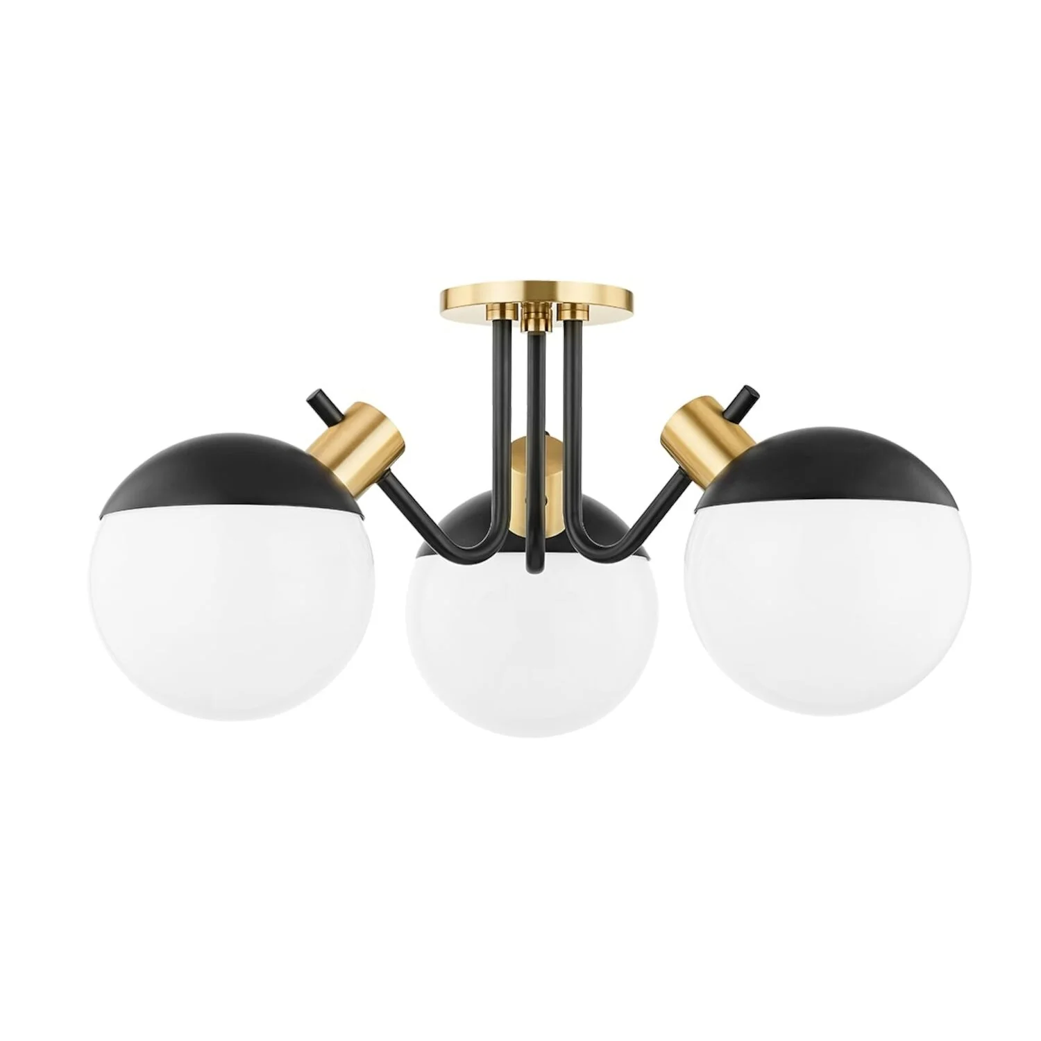 MIRANDA 23" THREE LIGHT SEMI FLUSH MOUNT