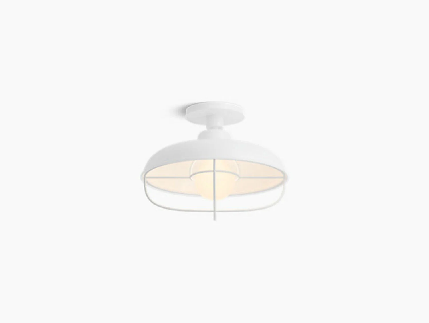 MODERN FARM 1-LIGHT FLUSH MOUNT