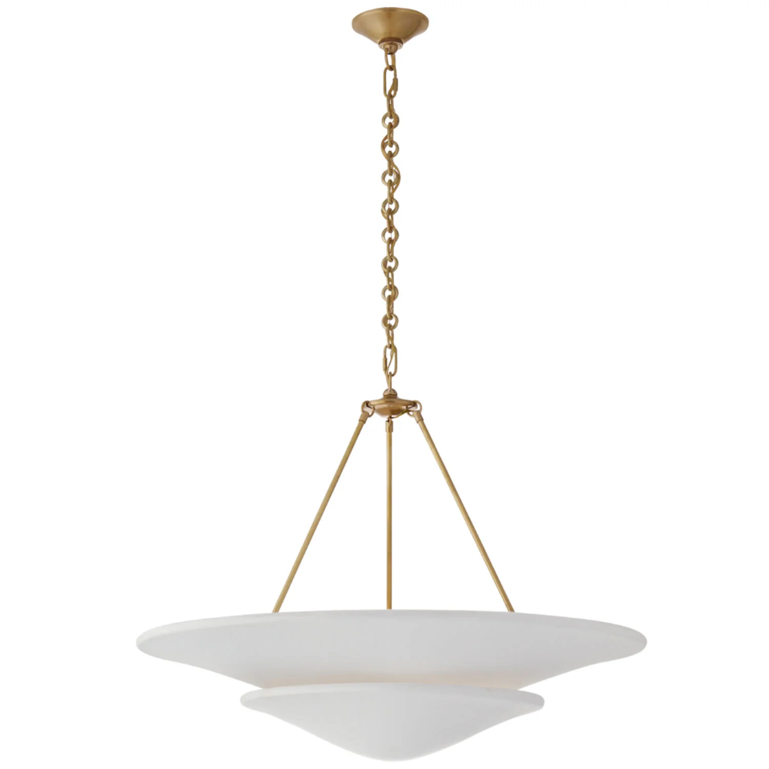 MOLLINO  32-INCH TIERED SIX LIGHT CHANDELIER