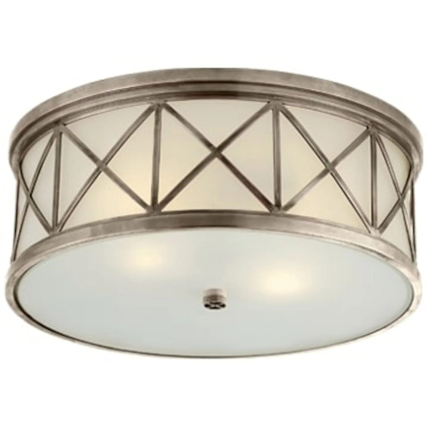 MONTPELIER LARGE 3 LIGHT FLUSH MOUNT WITH FROSTED GLASS - Image 2