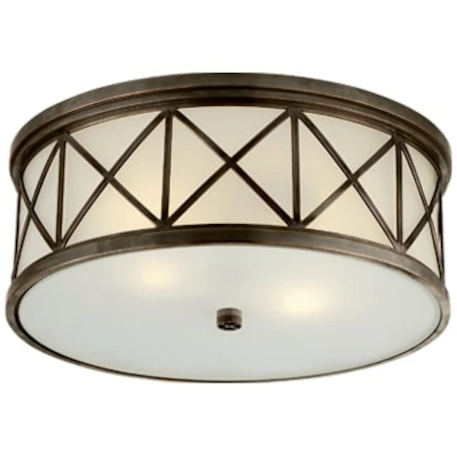 MONTPELIER LARGE 3 LIGHT FLUSH MOUNT WITH FROSTED GLASS - Image 4
