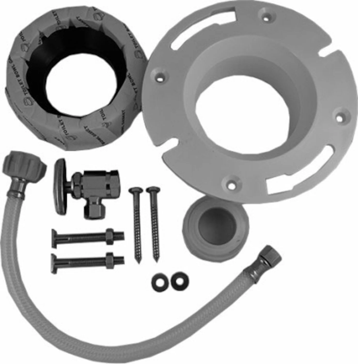 MOUNTING SET FOR 1-PIECE AND  2-PIECE TOILETS