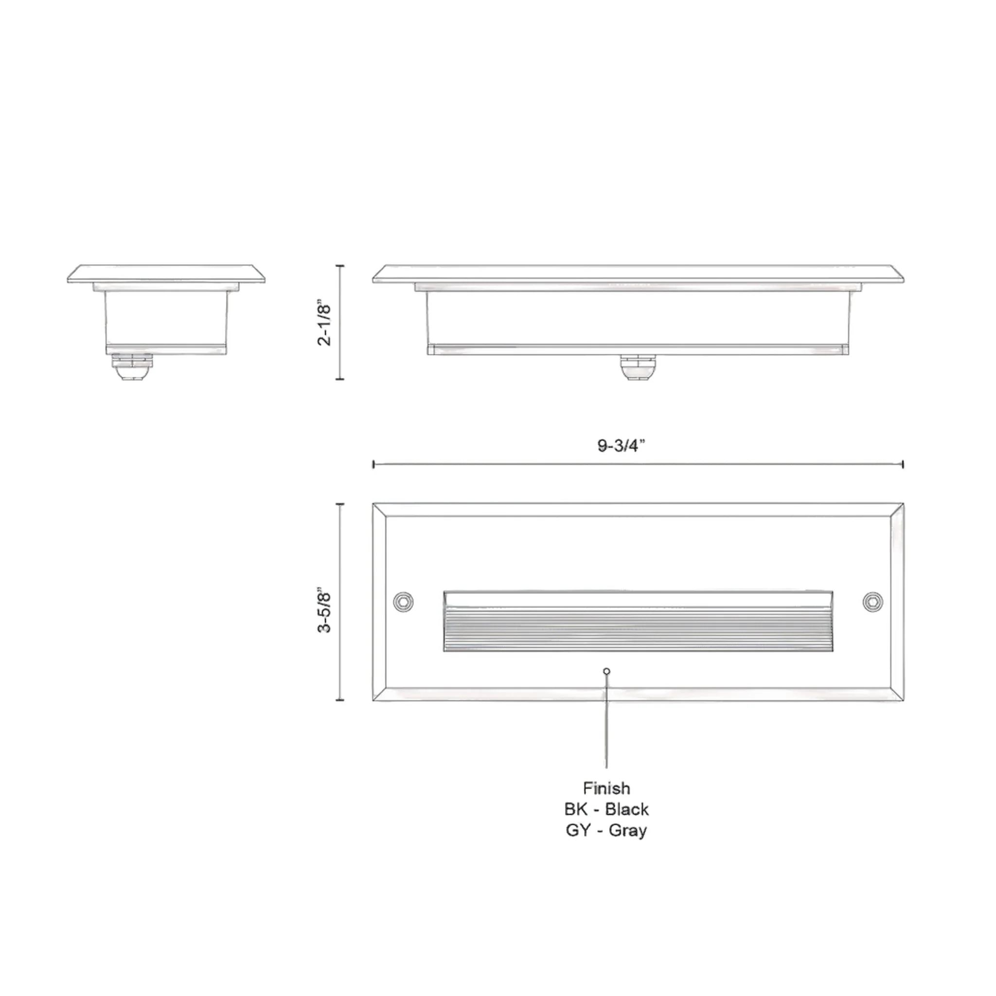 NEWPORT 10-IN EXTERIOR WALL/STEP LIGHT - Image 2