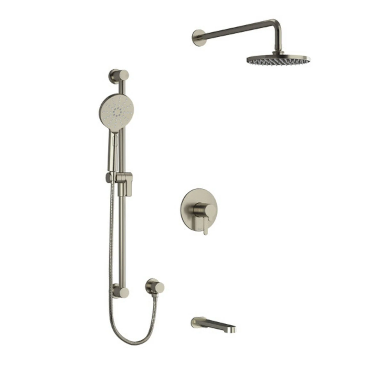 NIBI 1345 SHOWER KIT WITH HAND SHOWER, TUB SPOUT AND RAIN HEAD - Image 4