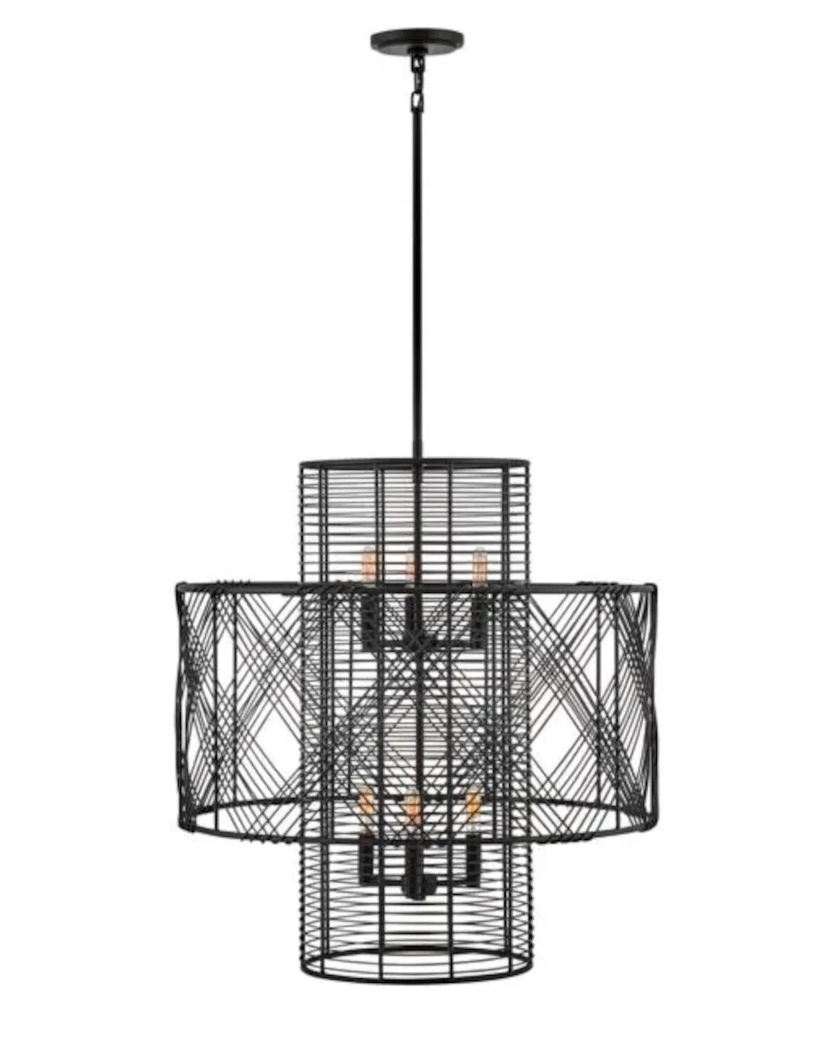 NIKKO 26-INCH MEDIUM MULTI TIER CHANDELIER