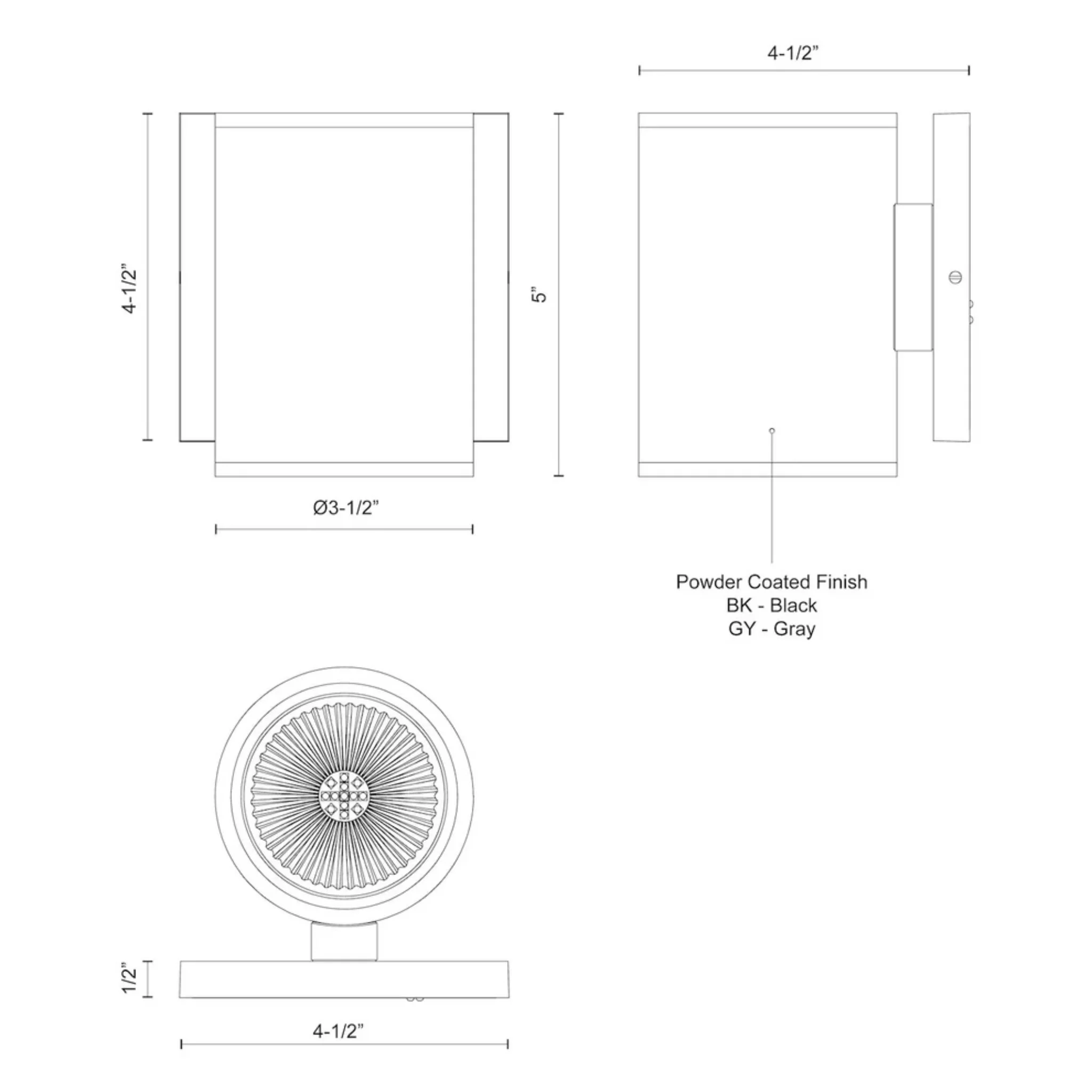 NORDIC LED OUTDOOR WALL SCONCE (MULTIPLE SIZES) - Image 4