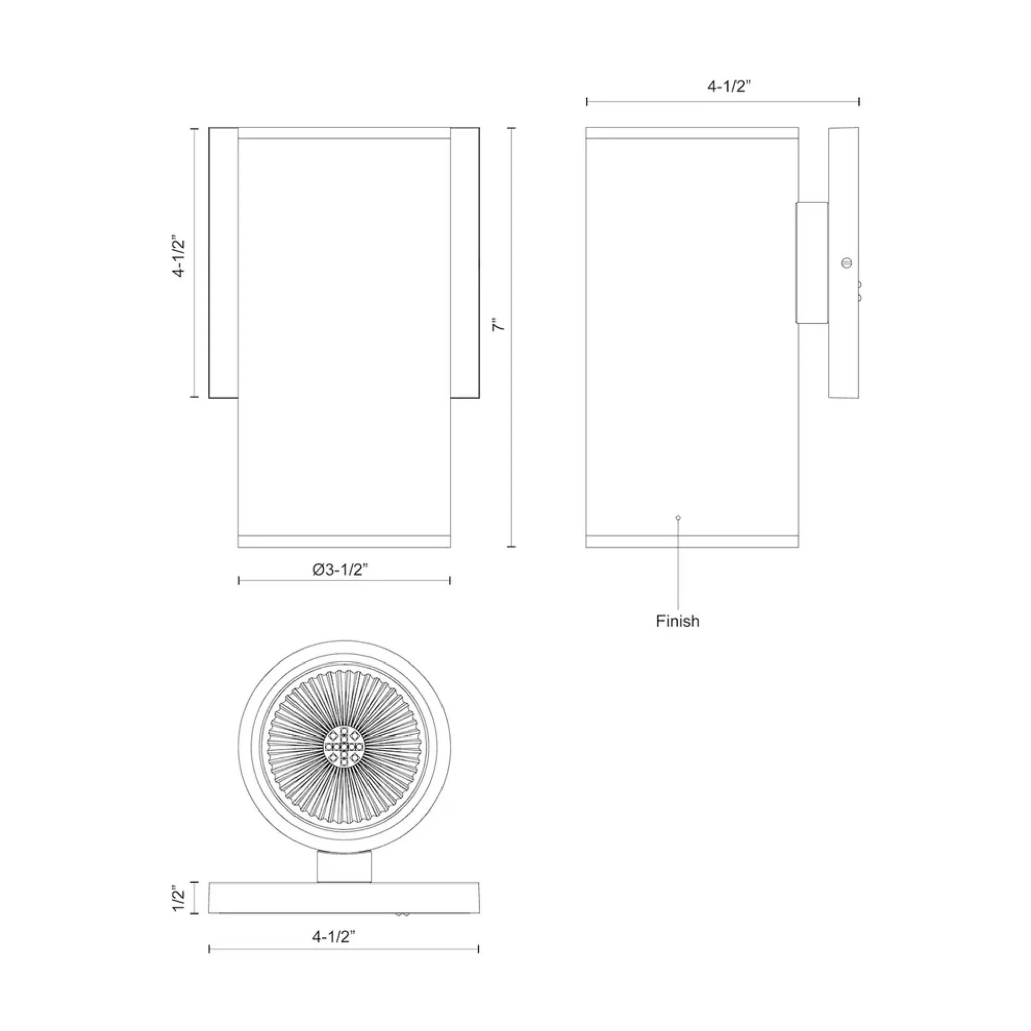 NORDIC LED OUTDOOR WALL SCONCE (MULTIPLE SIZES) - Image 7